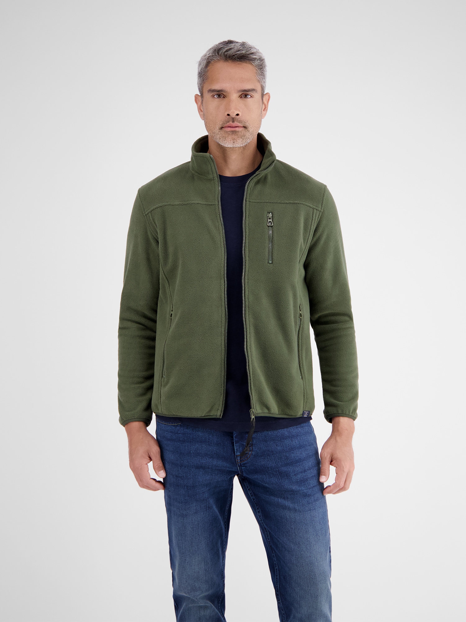 LERROS Sweatjacke "LERROS Polar-Fleece Jacke, sportiv" günstig online kaufen