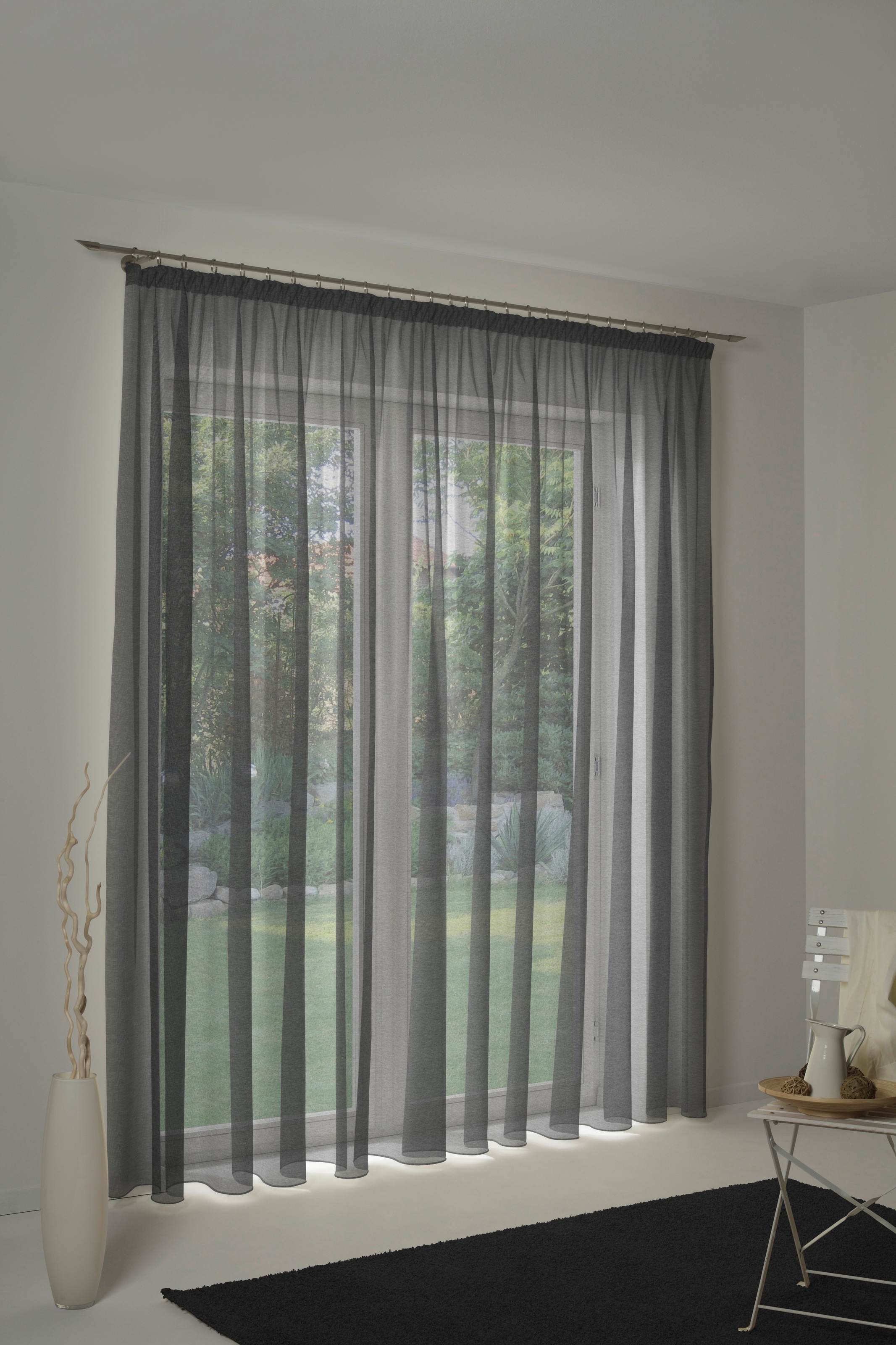 Wirth Vorhang "LORCA" Kräuselband 1 Stk. tlg. günstig online kaufen