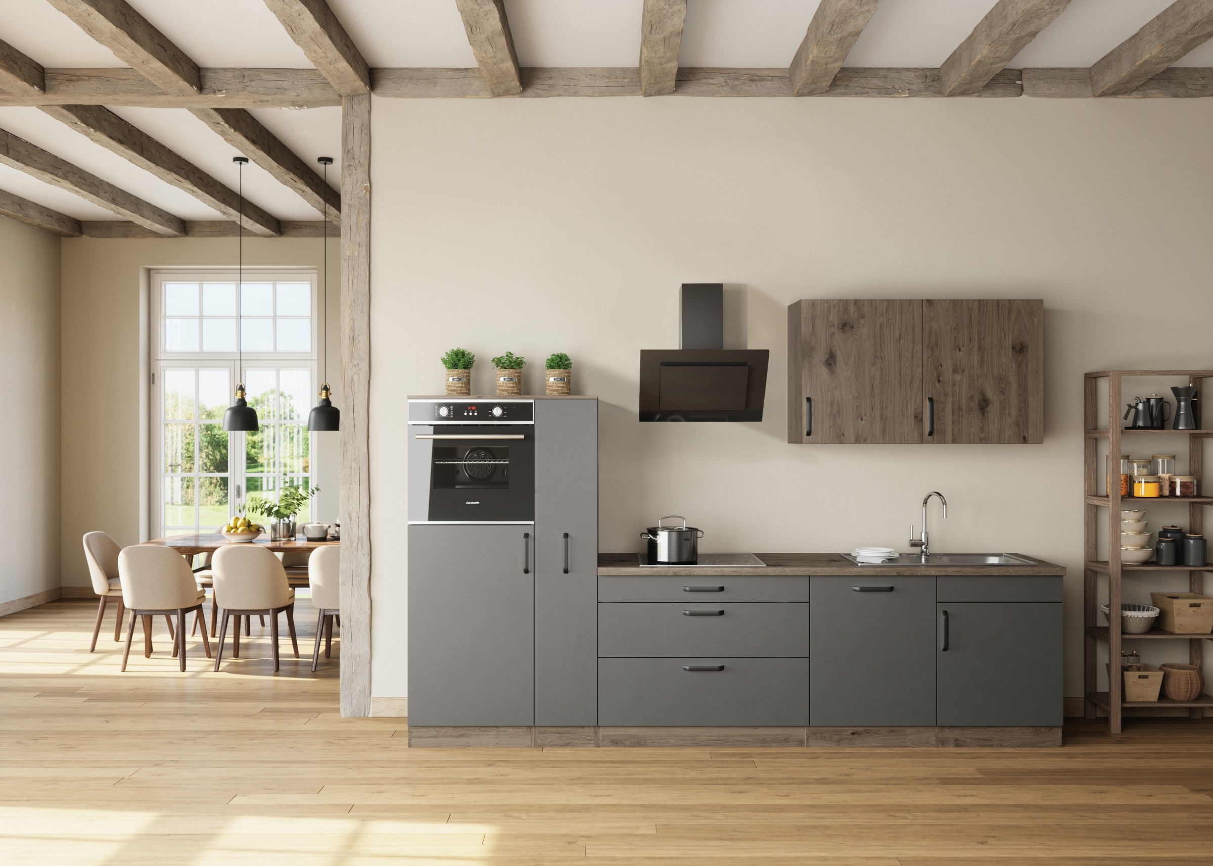 wiho Küchen Küchenzeile "Elba, TOPSELLER" wahlweise mit Hanseatic E-Geräten günstig online kaufen