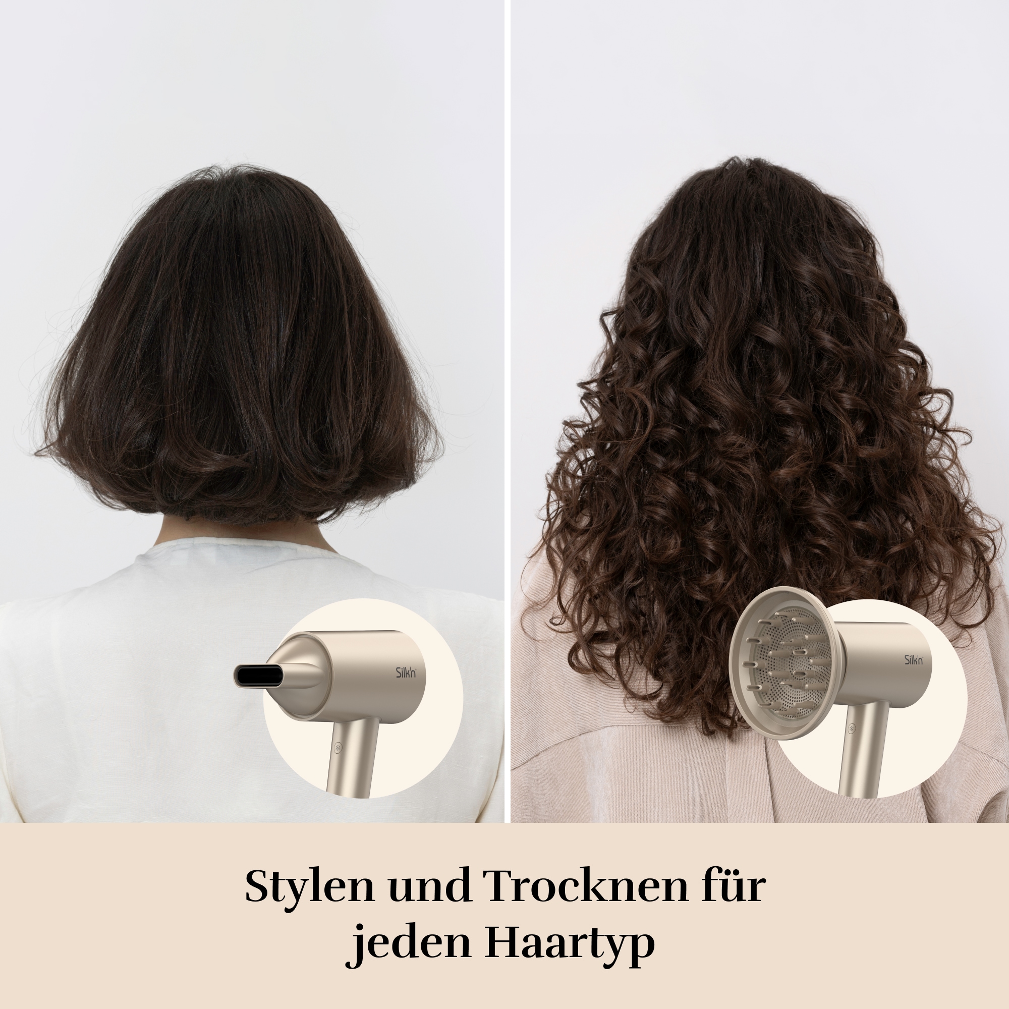 Silk'n Ionic-Haartrockner »SilkyAir Pro Modell 2024«, 1600 W, 3 Aufsätze
