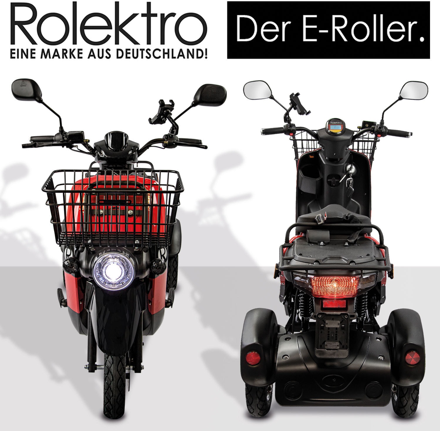 Rolektro Elektromobil »Rolektro E-Carrier 25 V.3 Lithium ohne Koffer«, 1000 W, 25 km/h, (Korb)