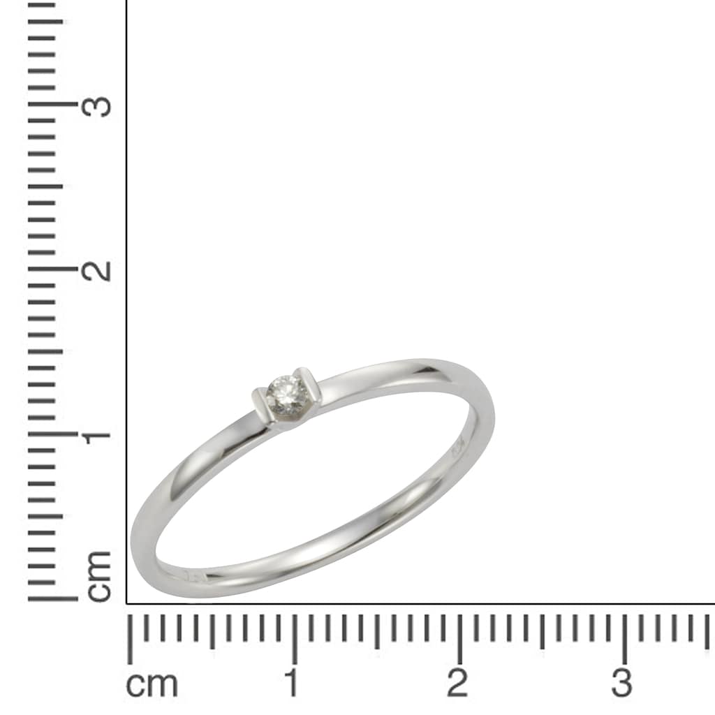 Orolino Fingerring »750/- Weißgold Brillant«