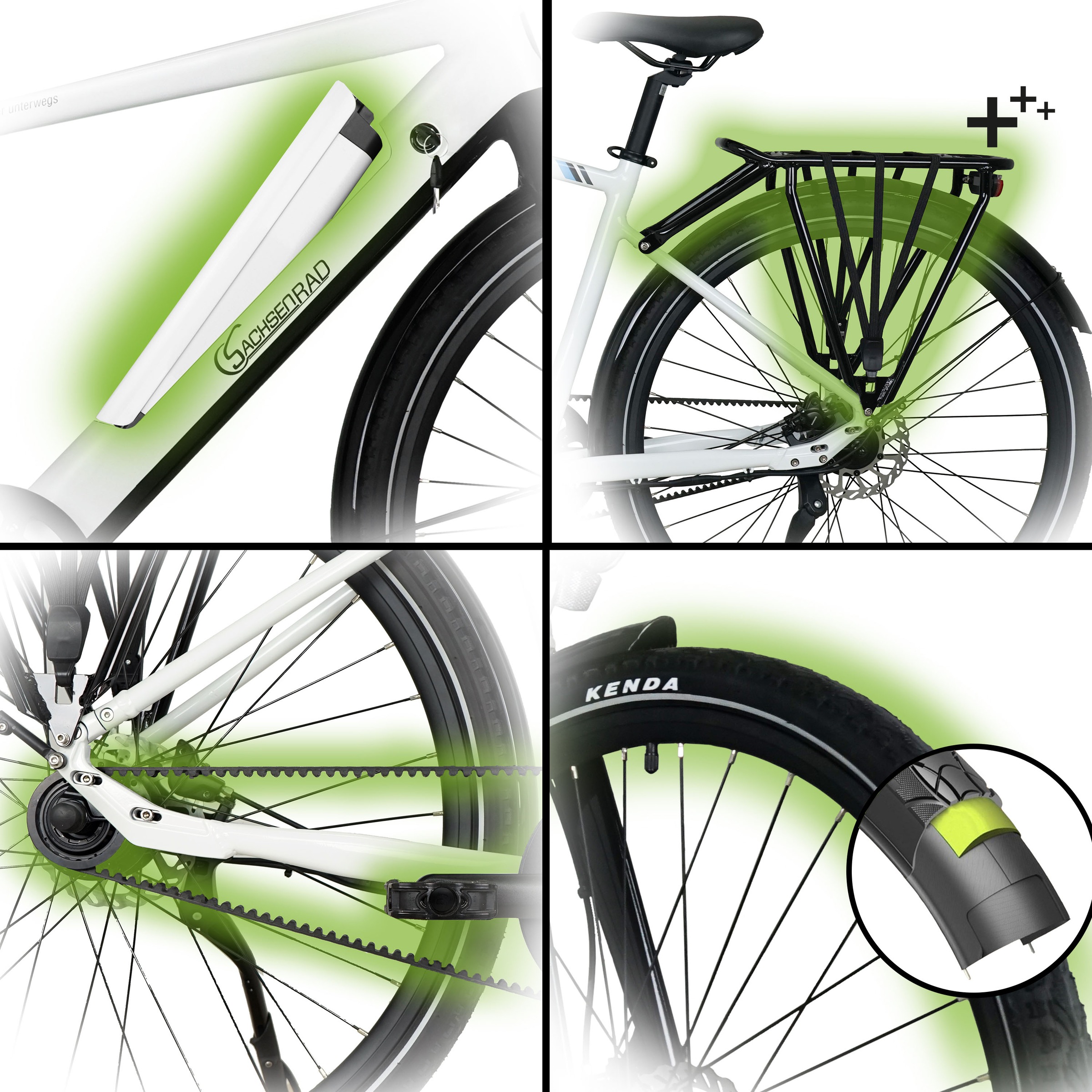 SachsenRad E-Bike »C3T«, 1 Gang, Shimano, keine, Heckmotor 250 W