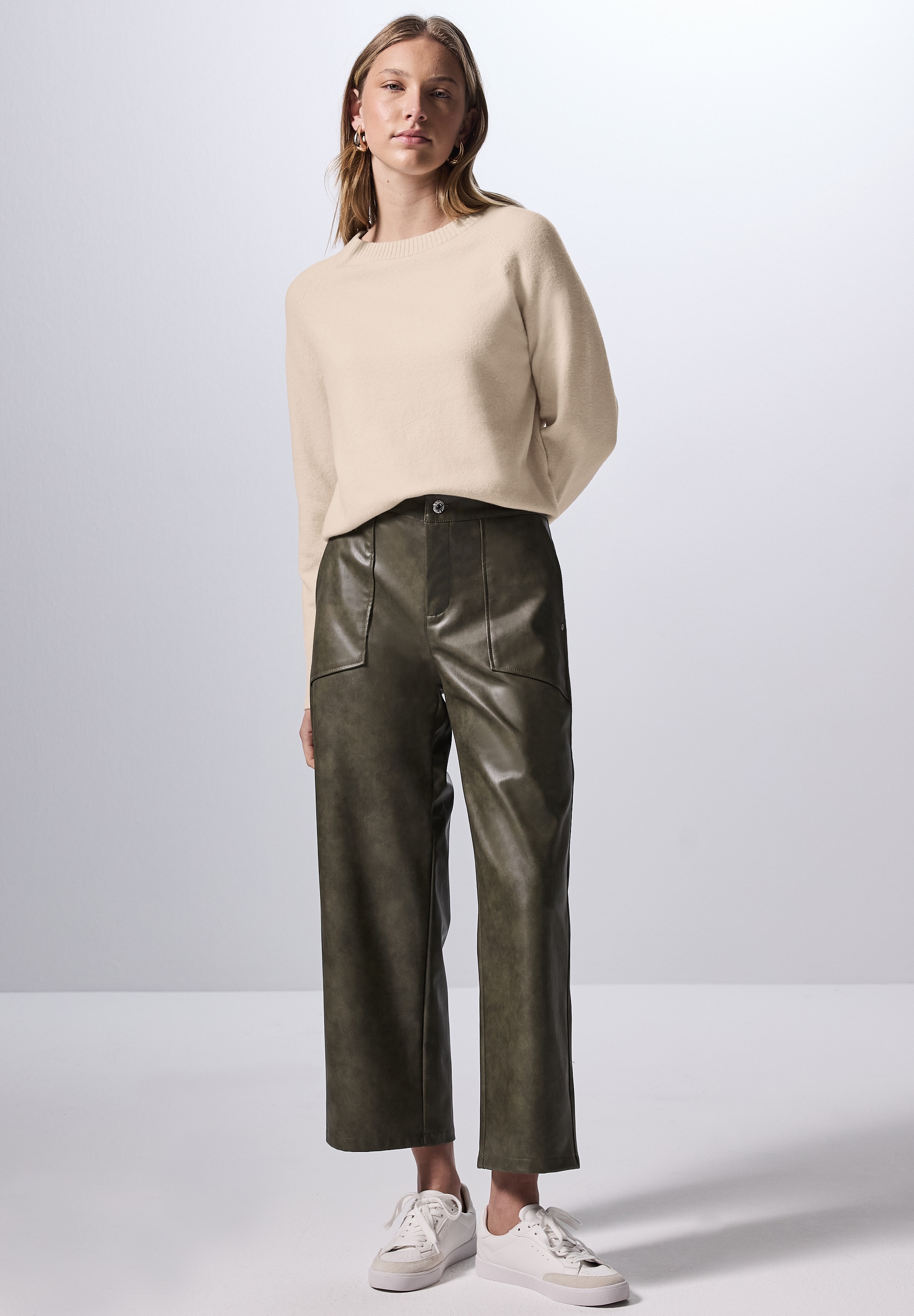 STREET ONE STUDIO Strickpullover, im soften Baumwoll-Mix
