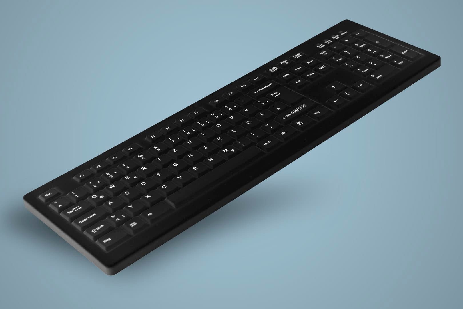 Cherry Tastatur »AK-C8100«, (Fn-Tasten-USB-Anschluss-Windows-Sperrtaste-Ziffernblock)