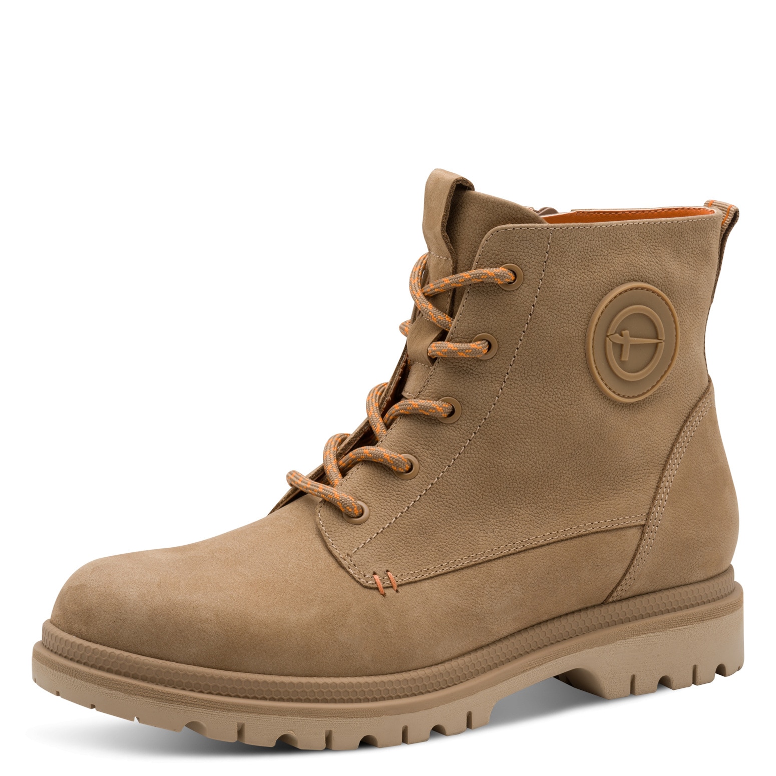 Tamaris Schnürboots, Blockabsatz, Schnürstiefelette mit schönem Logo-Emblem günstig online kaufen
