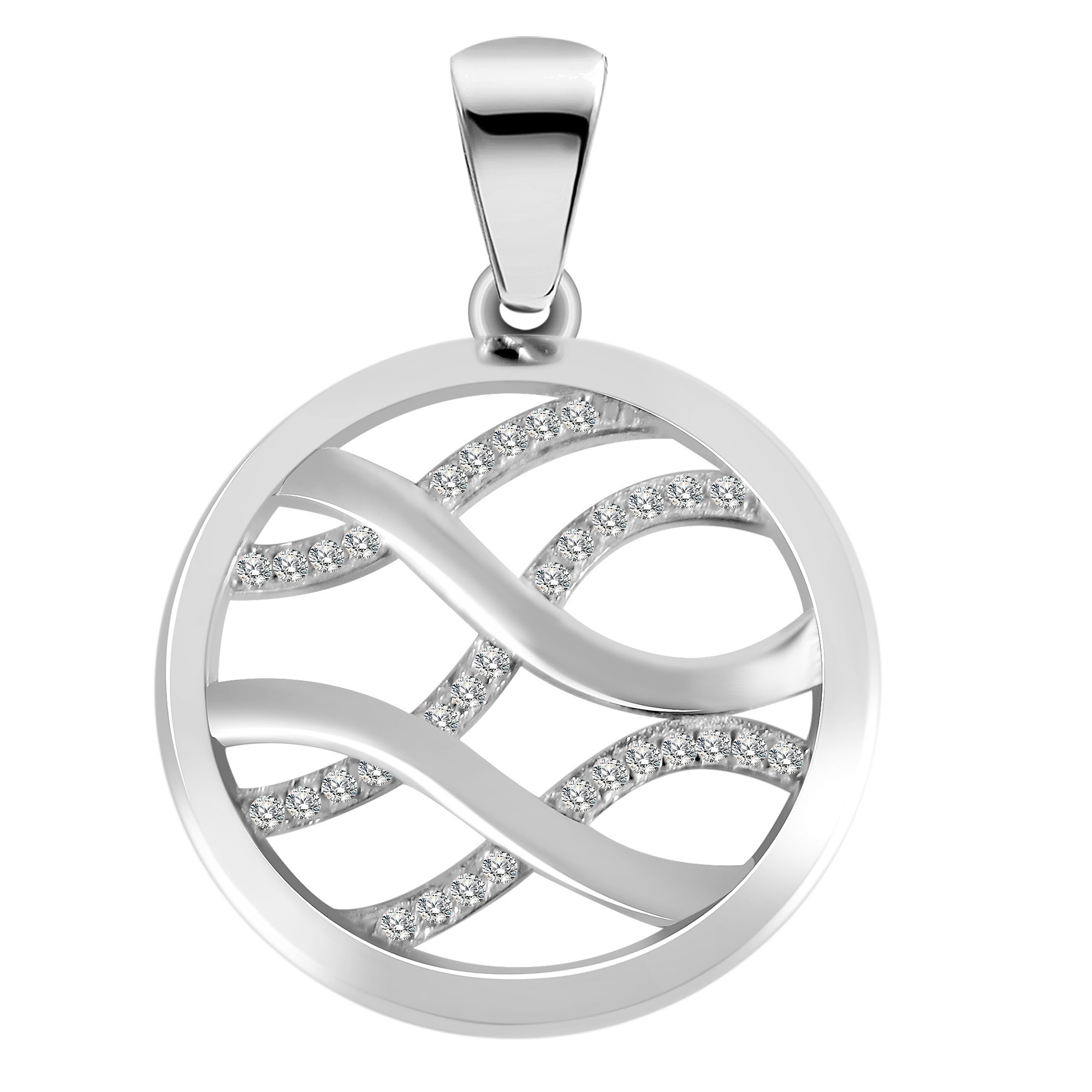 ADELIA ́S Damen Kettenanhänger "zeitloser Schmuck Anhänger aus 925 Sterling Silber", Silber 925 (Sterlingsilber)silber, Silber 925 (Sterlingsilber),