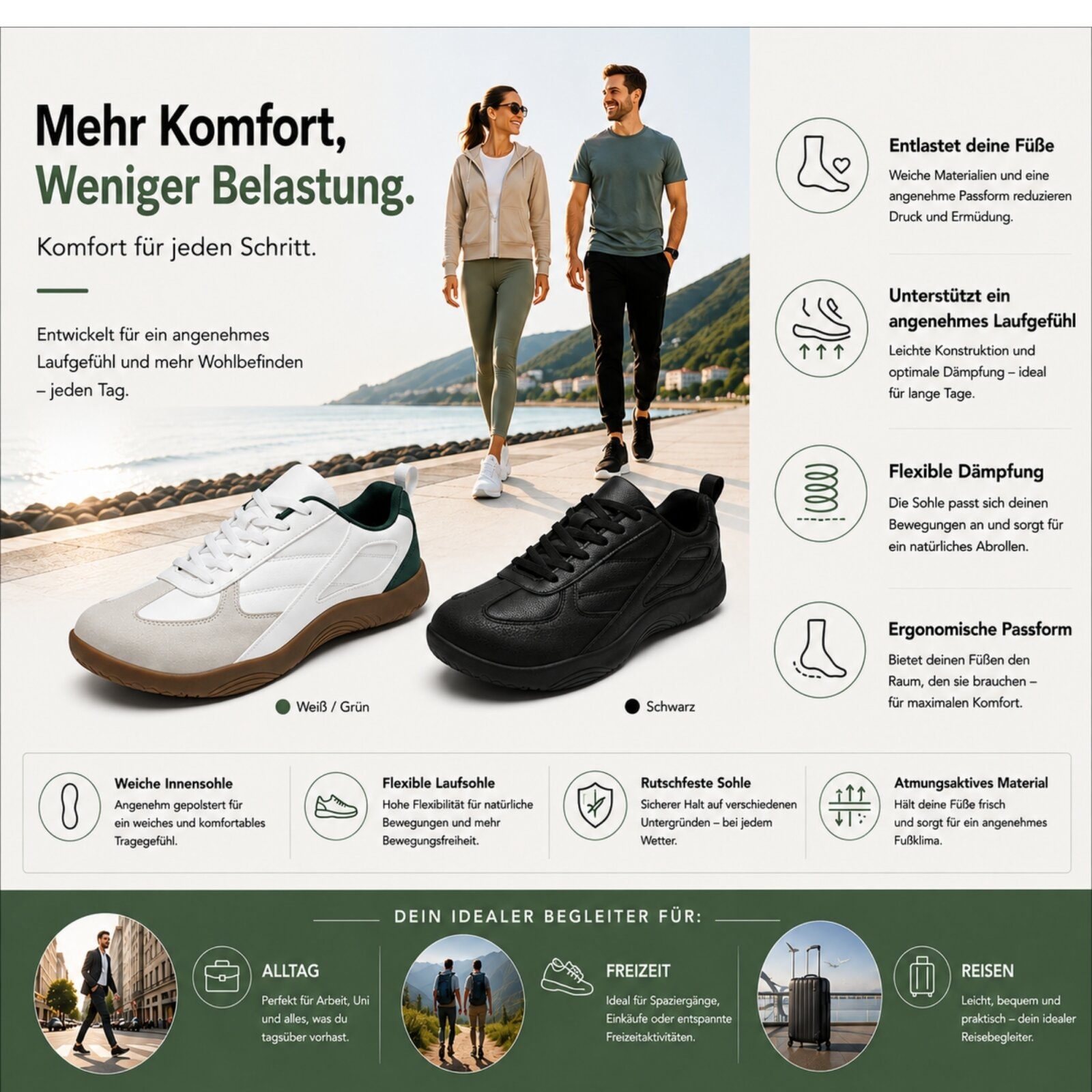 DOTALES Barfußschuh »Ground Barfußschuhe & Barfuß Sneaker Für Damen & Herren«  Minimalschuhe