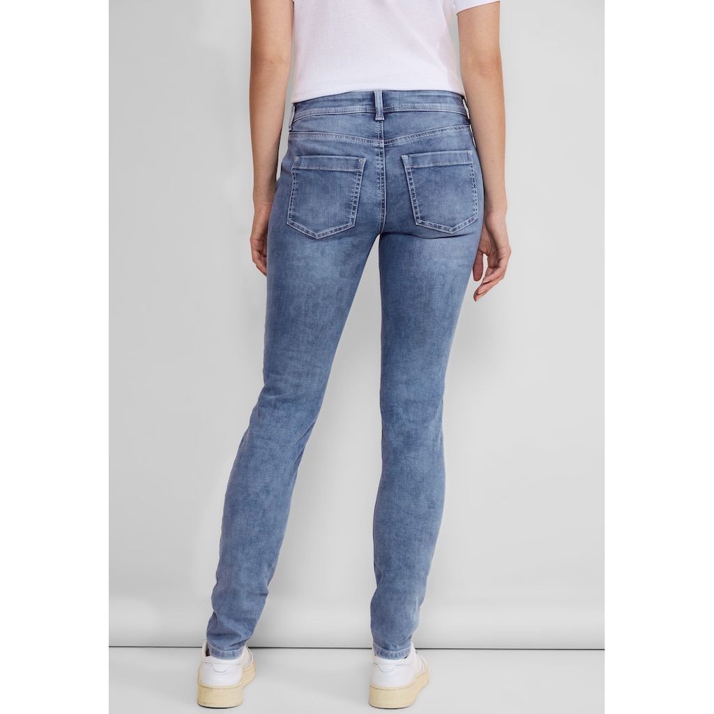 STREET ONE Slim-fit-Jeans, aus Baumwolle mit Stretchanteil
