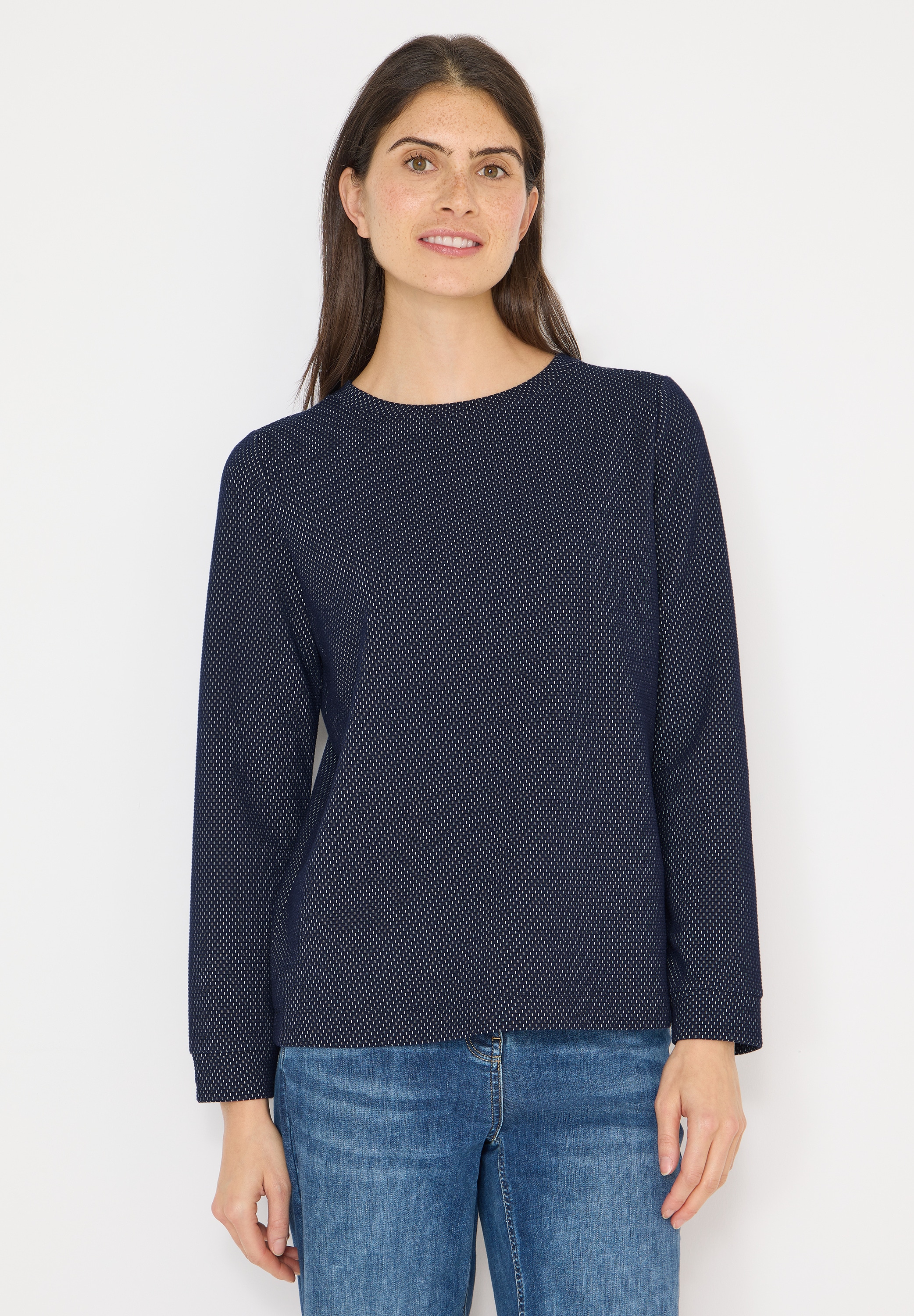 Cecil Langarmshirt mit U-Boot-Ausschnitt günstig online kaufen