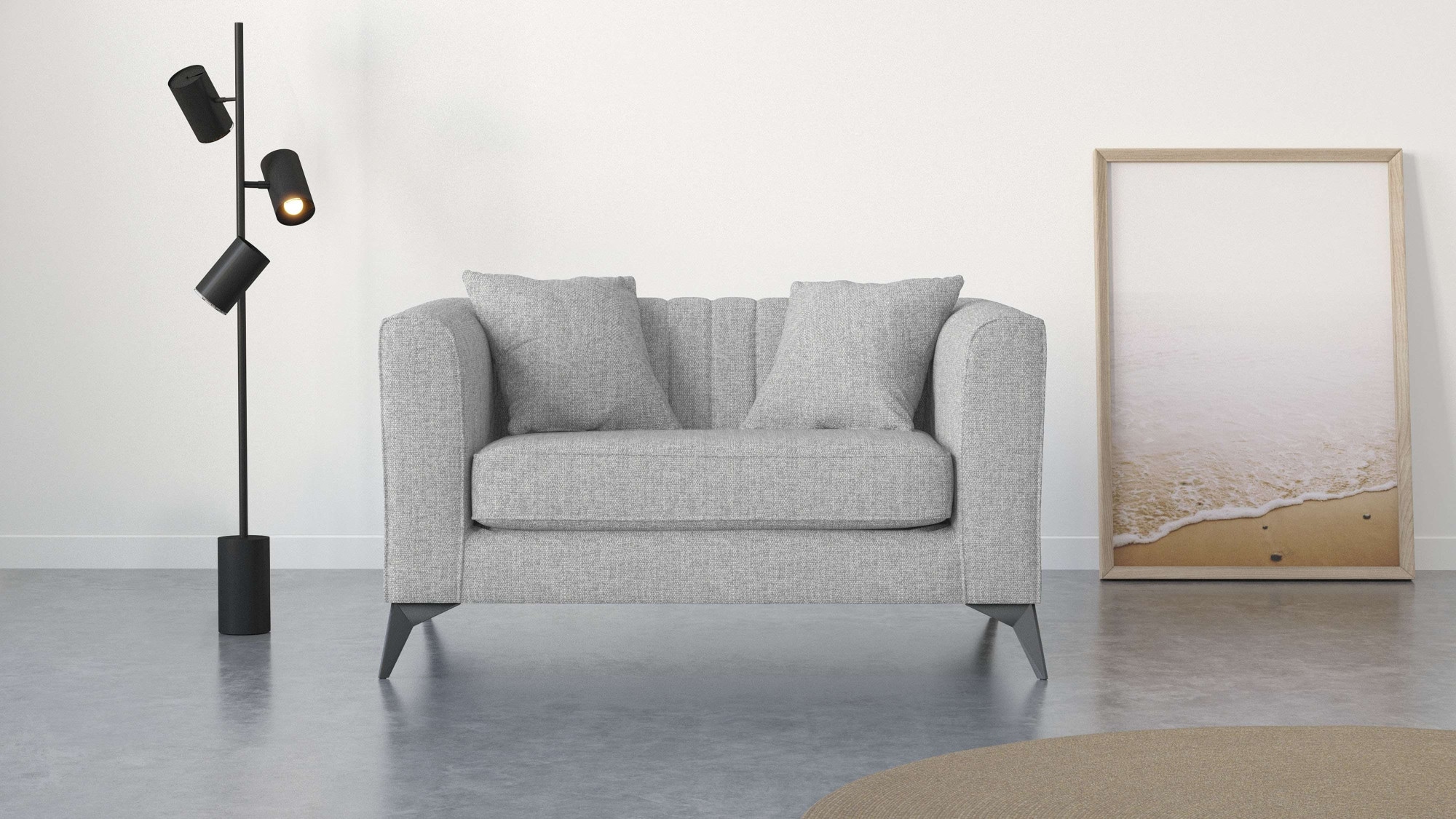 Home affaire Loveseat "MATTHEW Loungesessel, Maße B/T/H: 130/86/74 cm" incl günstig online kaufen