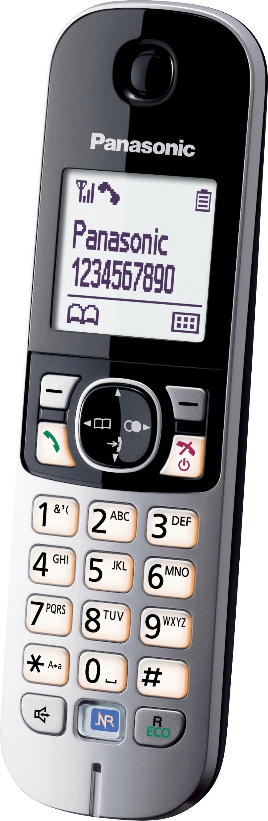 Panasonic Schnurloses DECT-Telefon »KX-TG6811GS«, (Mobilteile: 1), mit Anrufer- und Wahlsperre