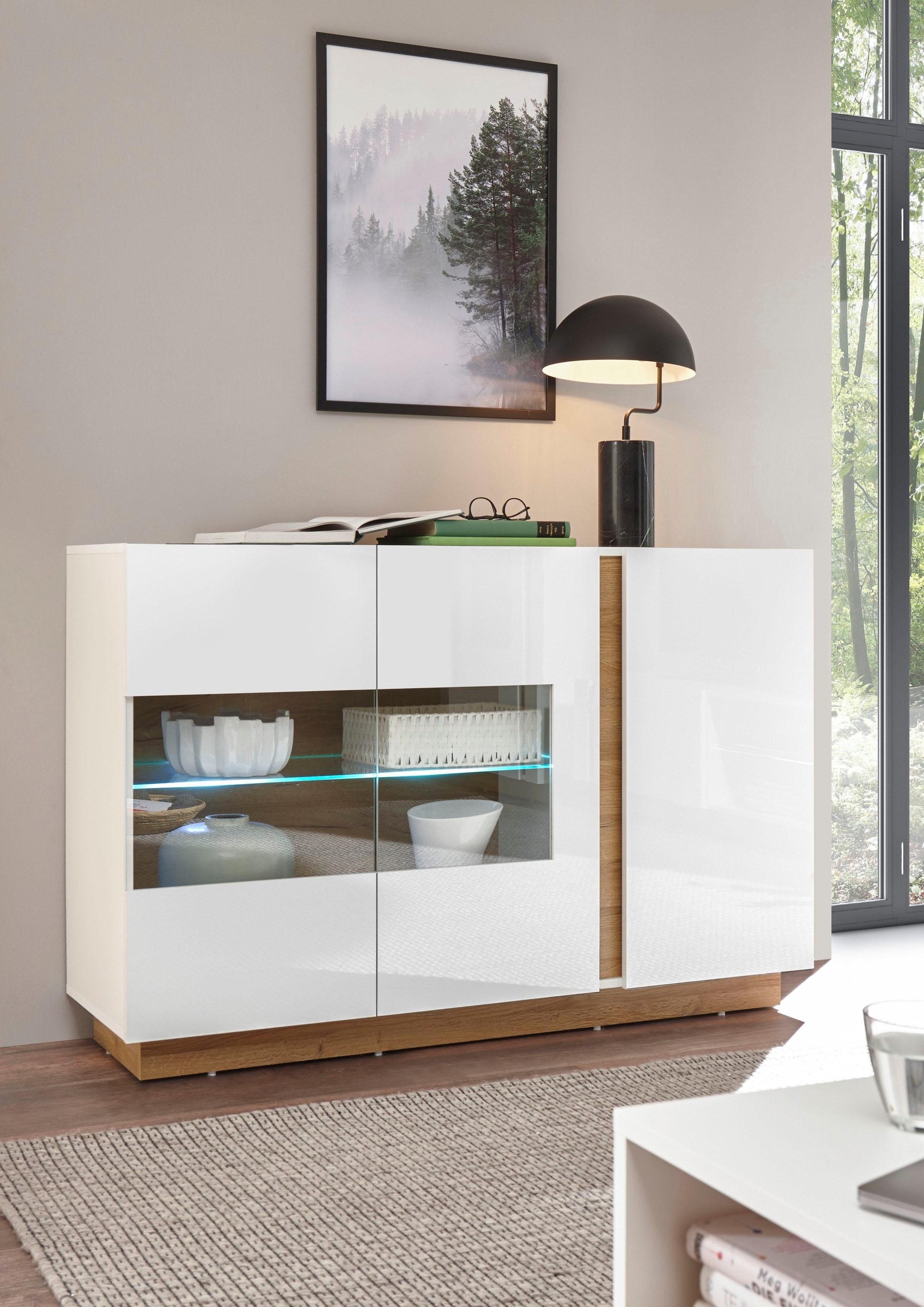 Home affaire Sideboard "CLAiR Sideboard 51" Breite 138 cm günstig online kaufen