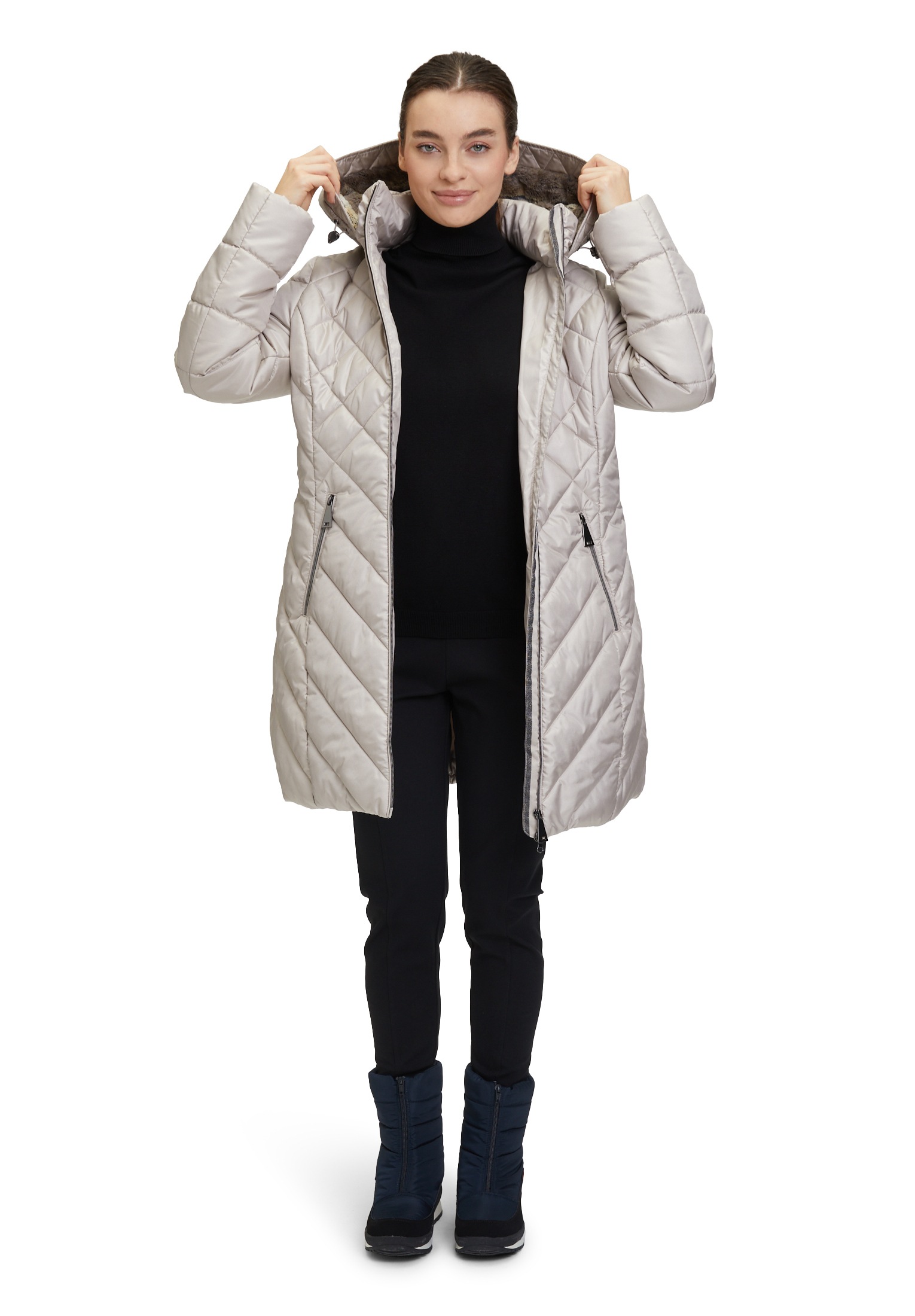 Betty Barclay Outdoorjacke »Betty Barclay Outdoorjacke mit abnehmbarer Kapuze«, mit Kapuze