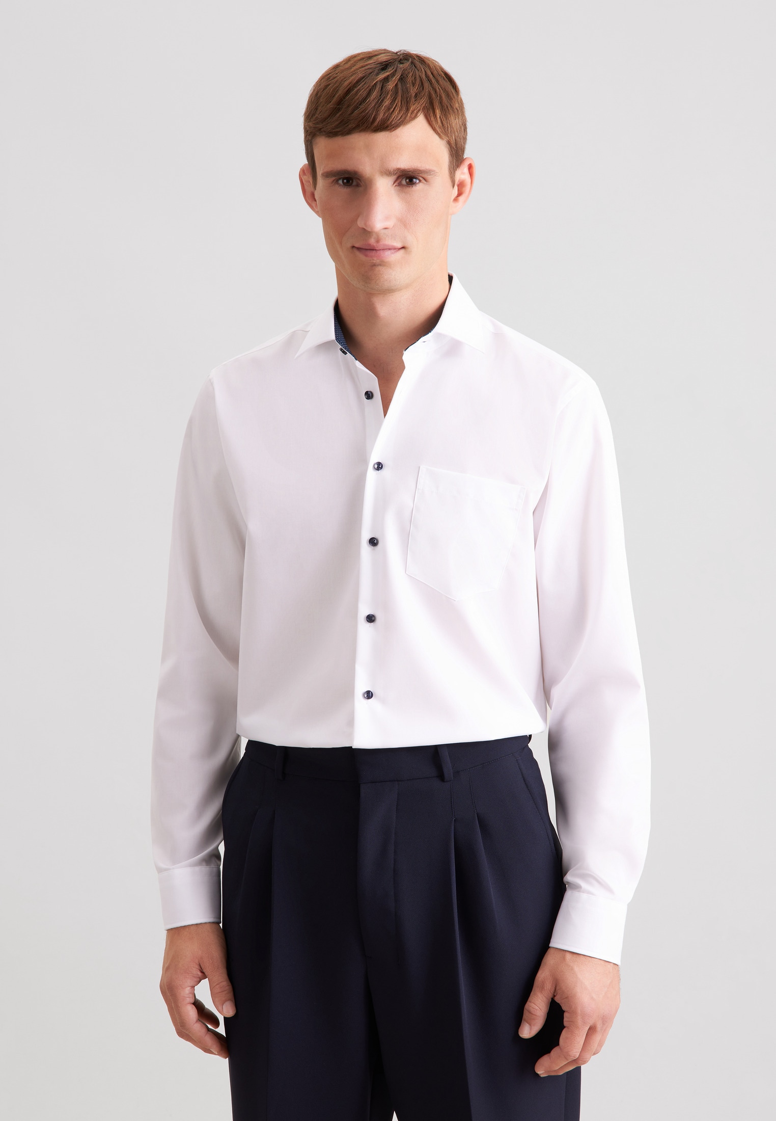 Seidensticker Schwarze Rose Men's Shirt White XXL 10