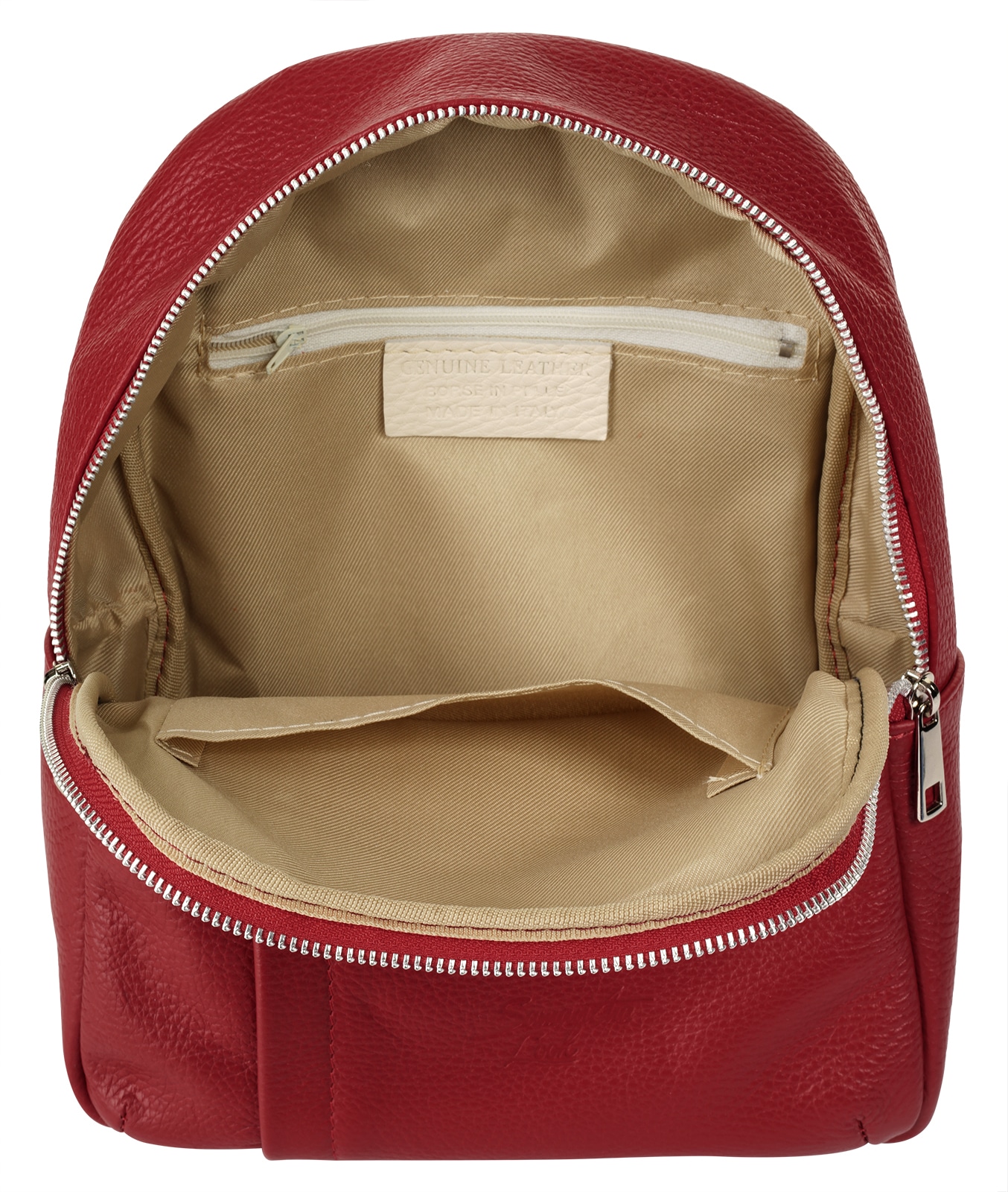 Samantha Look Cityrucksack, Echt Leder, Made in Italy