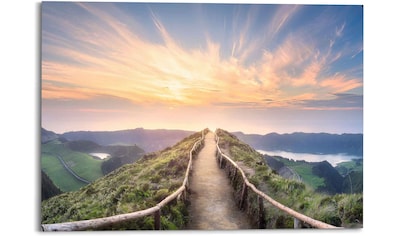 Wandbild »Morgenröte Berge - Sonnenaufgang - Natur«, (1 St.)