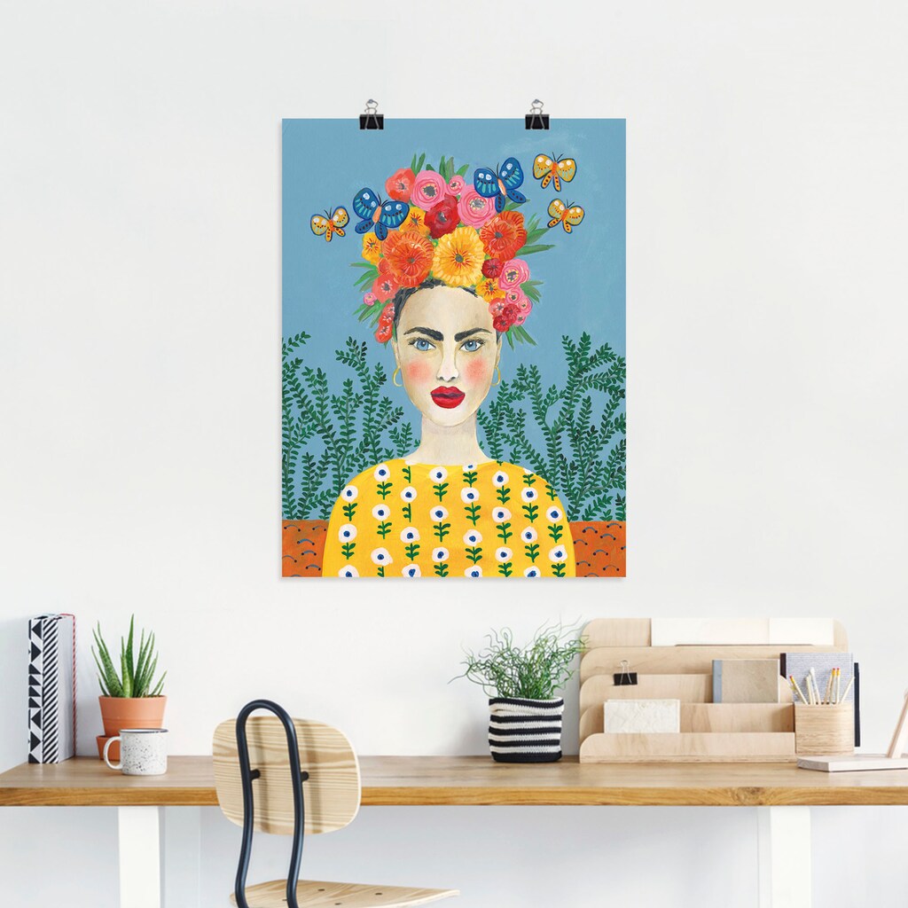 Artland Wandbild »Frida-Kopfschmuck I«, Bilder von Frauen, (1 St.)