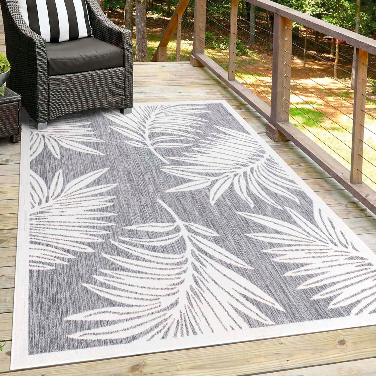 Carpet City Outdoorteppich »Outdoor 468«, rechteckig, 5 mm Höhe, Läufer, UV-beständig, Flachgewebe, auch quadratisch, In- und Outdoor