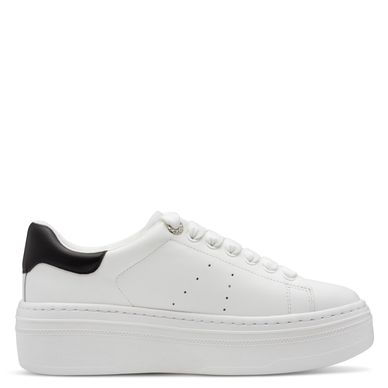 Tamaris Plateausneaker, Schnürschuh, Halbschuh mit auffälligen Schmucksteinen an der Ferse