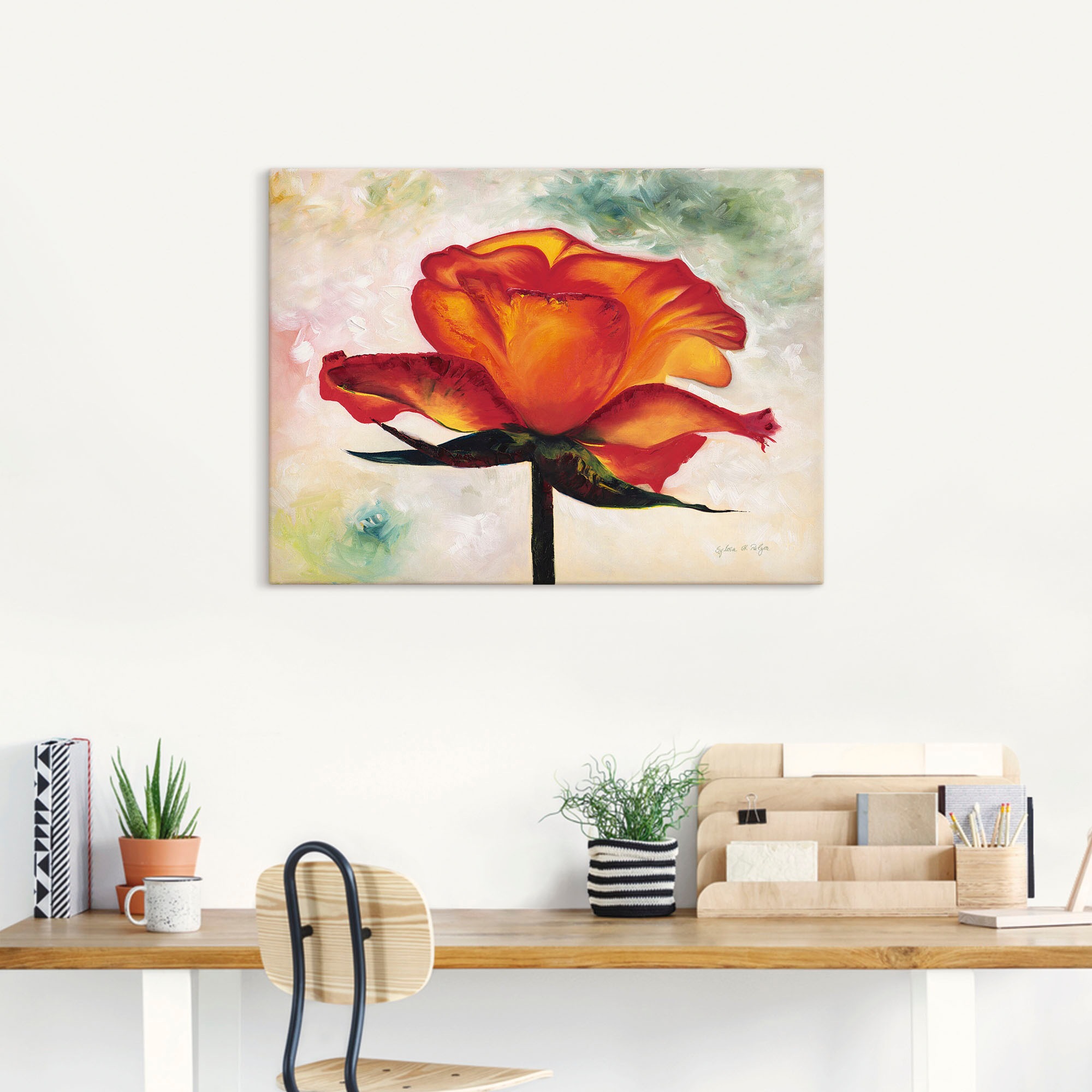 Artland Leinwandbild »Brillant«, Blumen, (1 St.), auf Keilrahmen gespannt