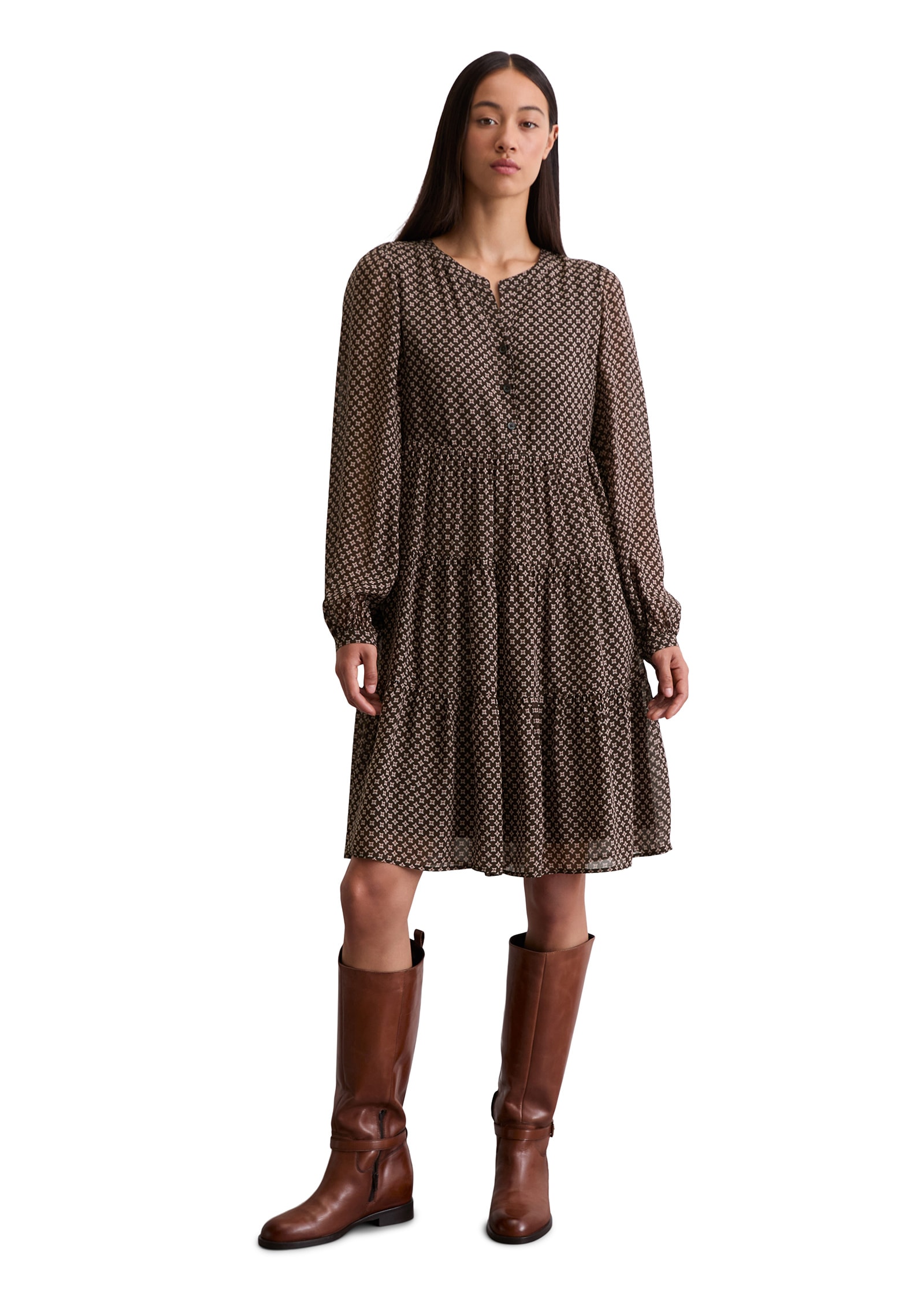 Marc O'Polo Minikleid »aus Viskose-Crêpe«