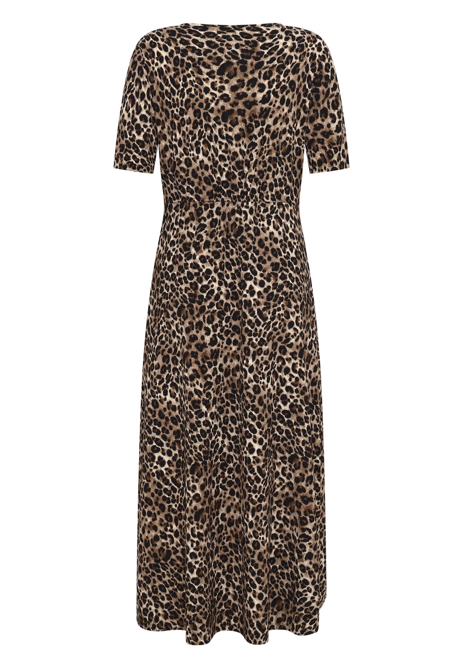 Zero Maxikleid »Damen kurzarm mit Leoprint« Raffung
