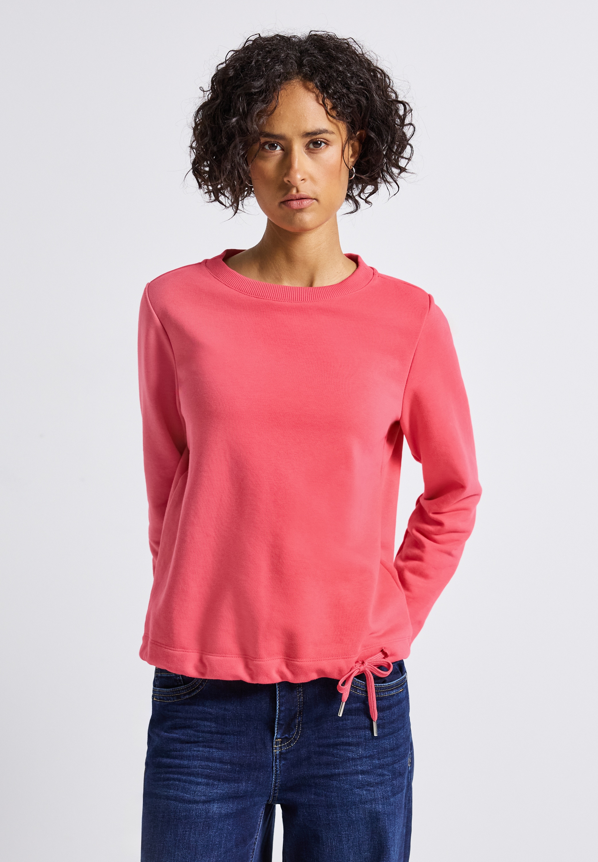 STREET ONE Sweatshirt, mit Tunnelzug am Saum günstig online kaufen