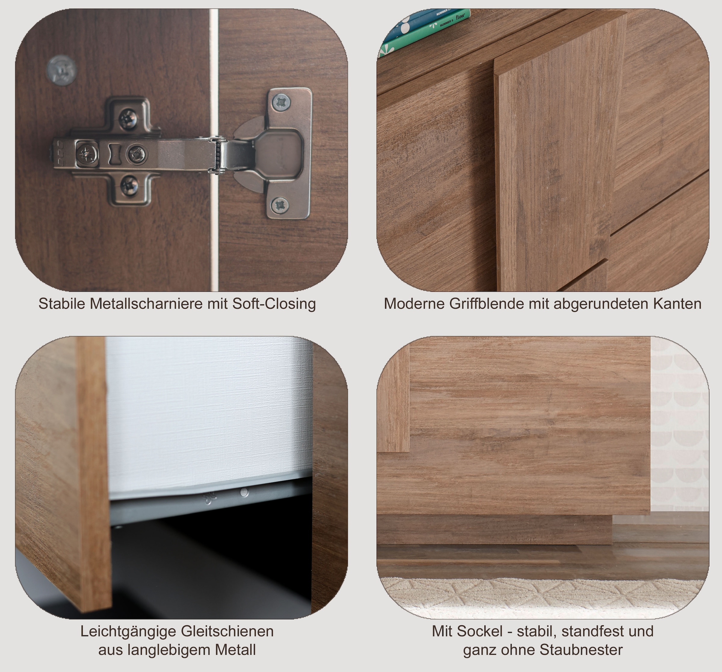 INOSIGN Hochschrank »Jupiter, Höhe 193 cm, 2 Türen mit Softclosing«, viel Stauraum, moderne Griffblende, FSC®