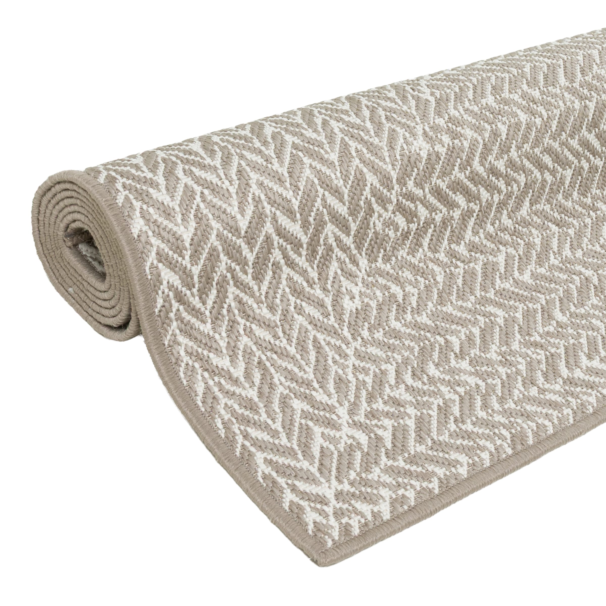 OTTO home Teppich »Matts Wende-Teppich in Strick-Optik auch für Balkon und Terrasse«, rechteckig, 5 mm Höhe, In- und Outdoor geeignet, Wetterfest & UV-beständig