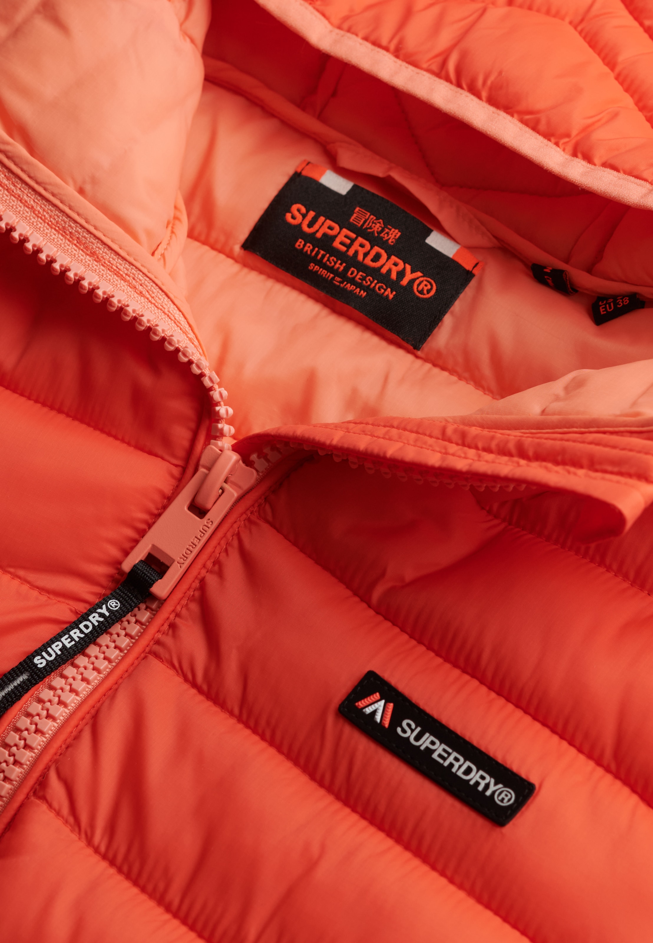 Superdry Steppjacke »HOODED FUJI LITE PADDED JACKET«, mit Kapuze