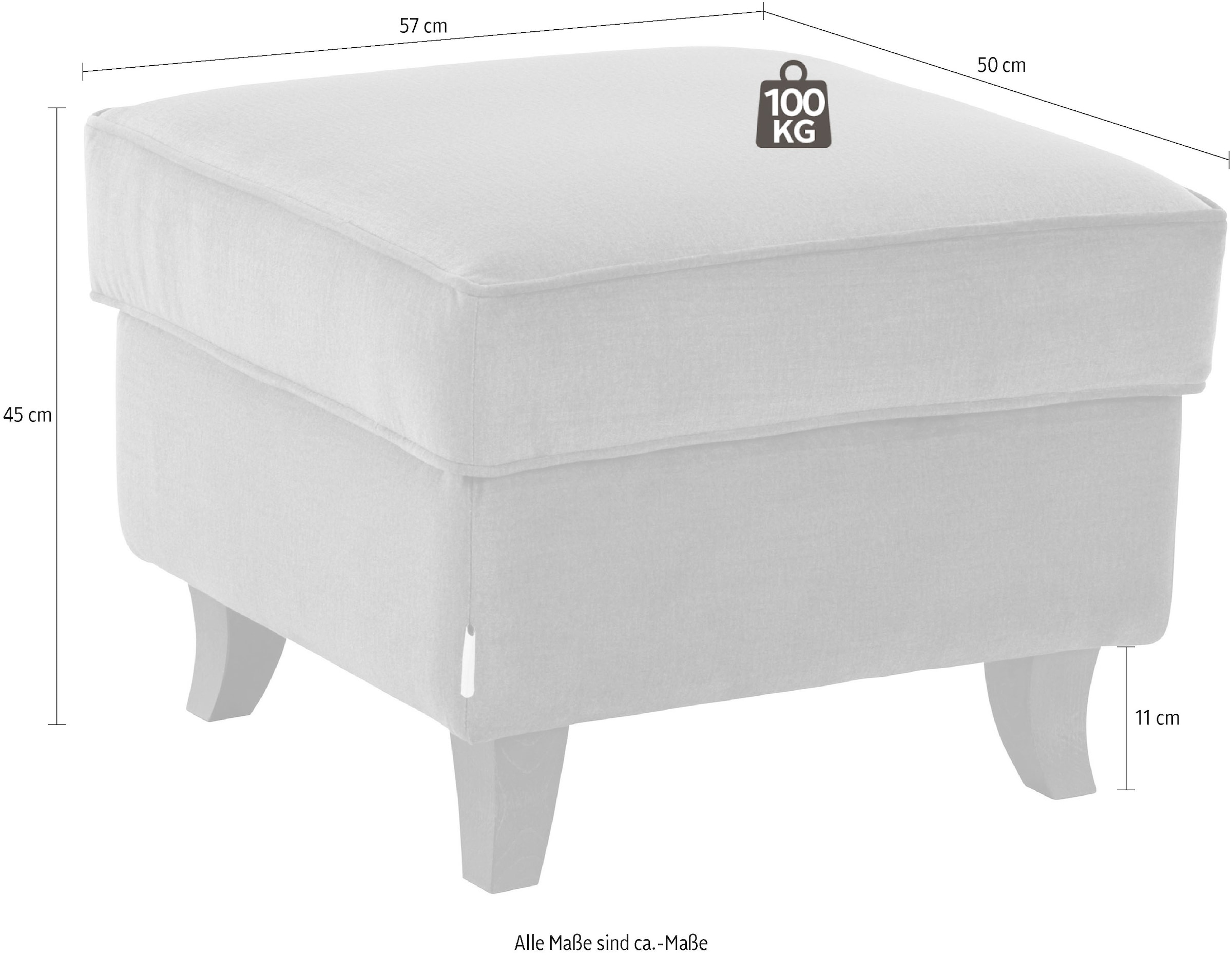 Home affaire Polsterhocker »Reims«, echte Chesterfield-Knopfheftung, Samtoptik mich changierender Optik