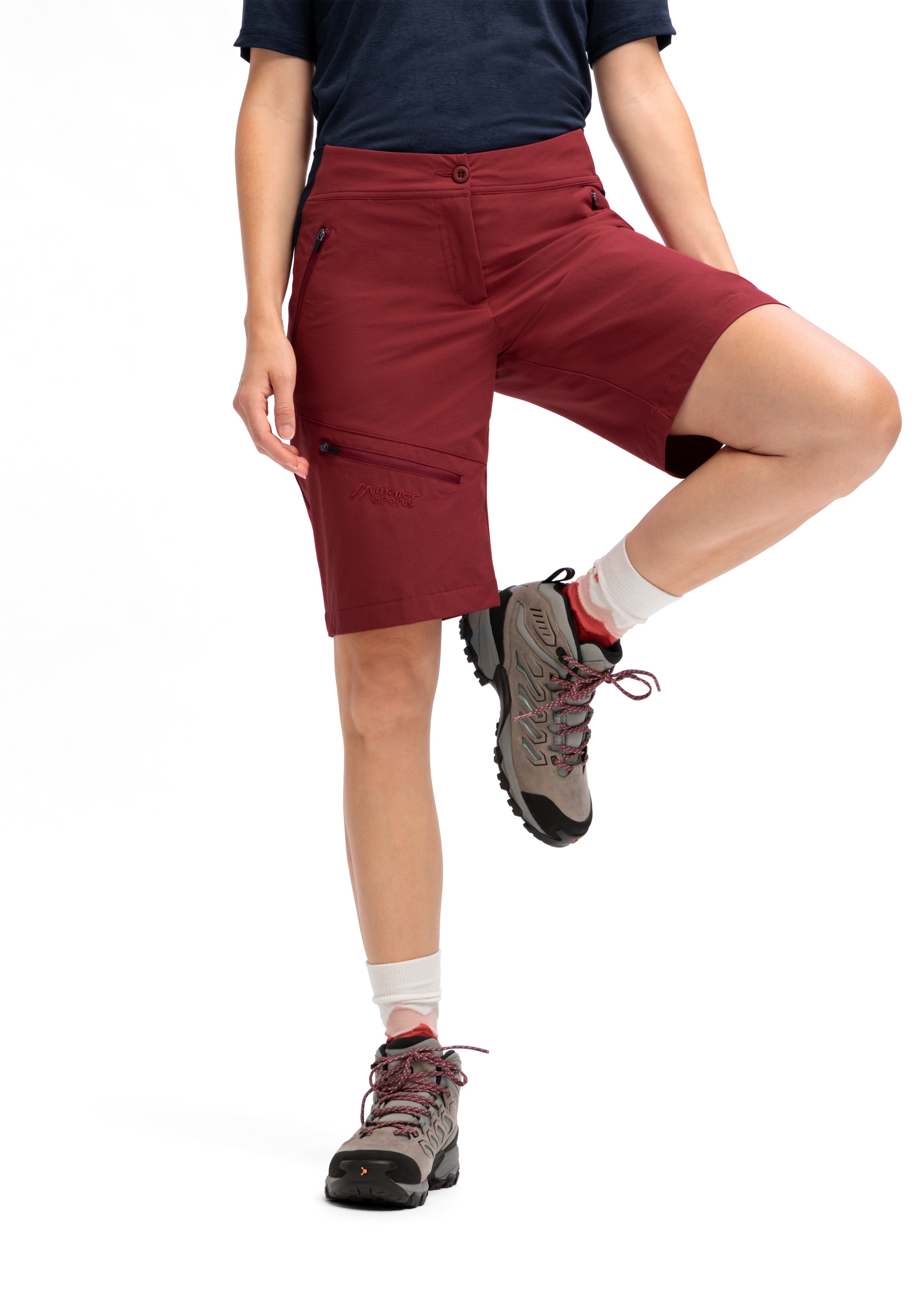Maier Sports Outdoorhose »Inara Short Vario«, Damen Shorts, kurze Wanderhose, Outdoor-Hose, 4 Taschen, Regular Fit