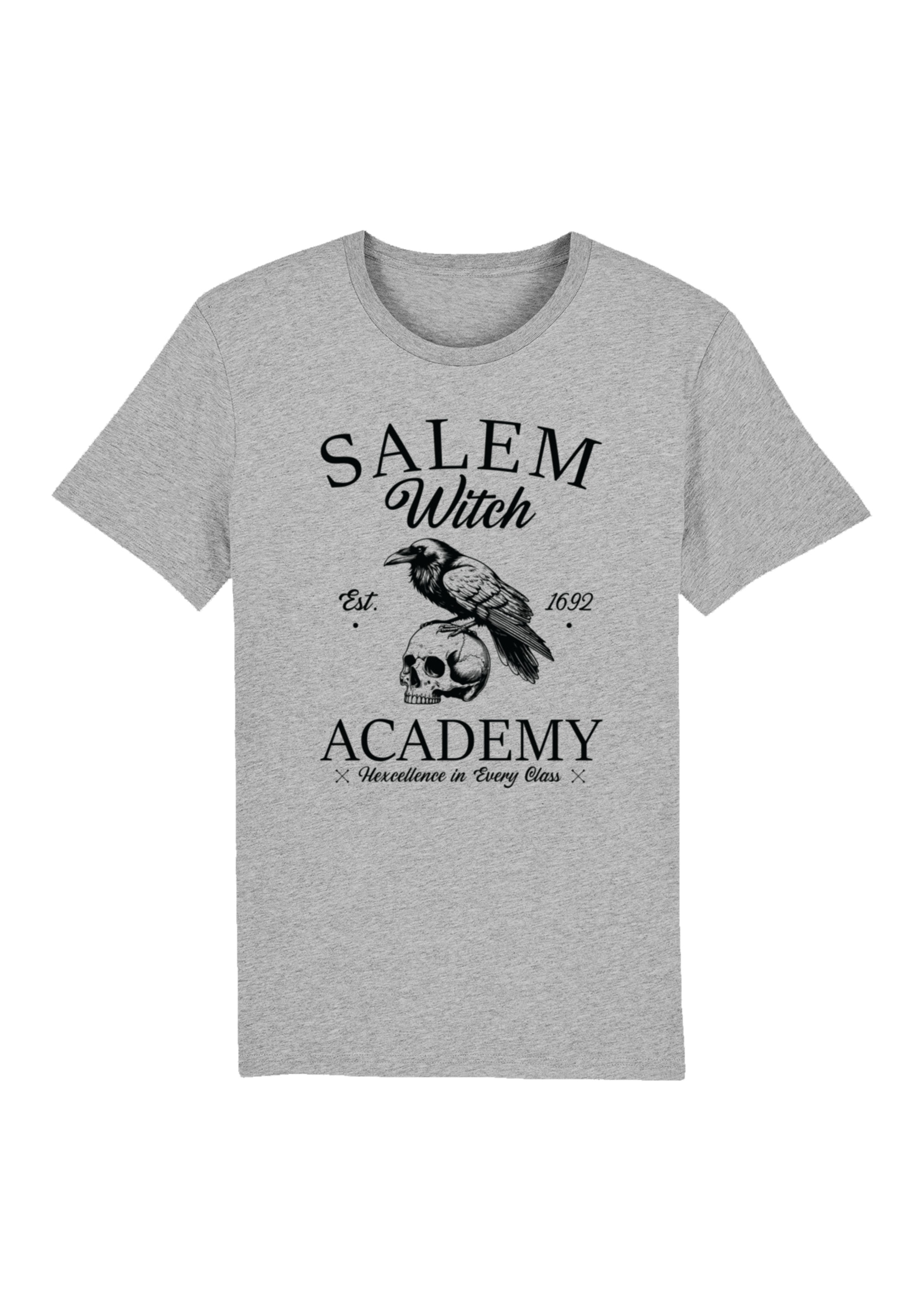 F4NT4STIC T-Shirt "Halloween University Salem witch crow skull", Premium Qu günstig online kaufen