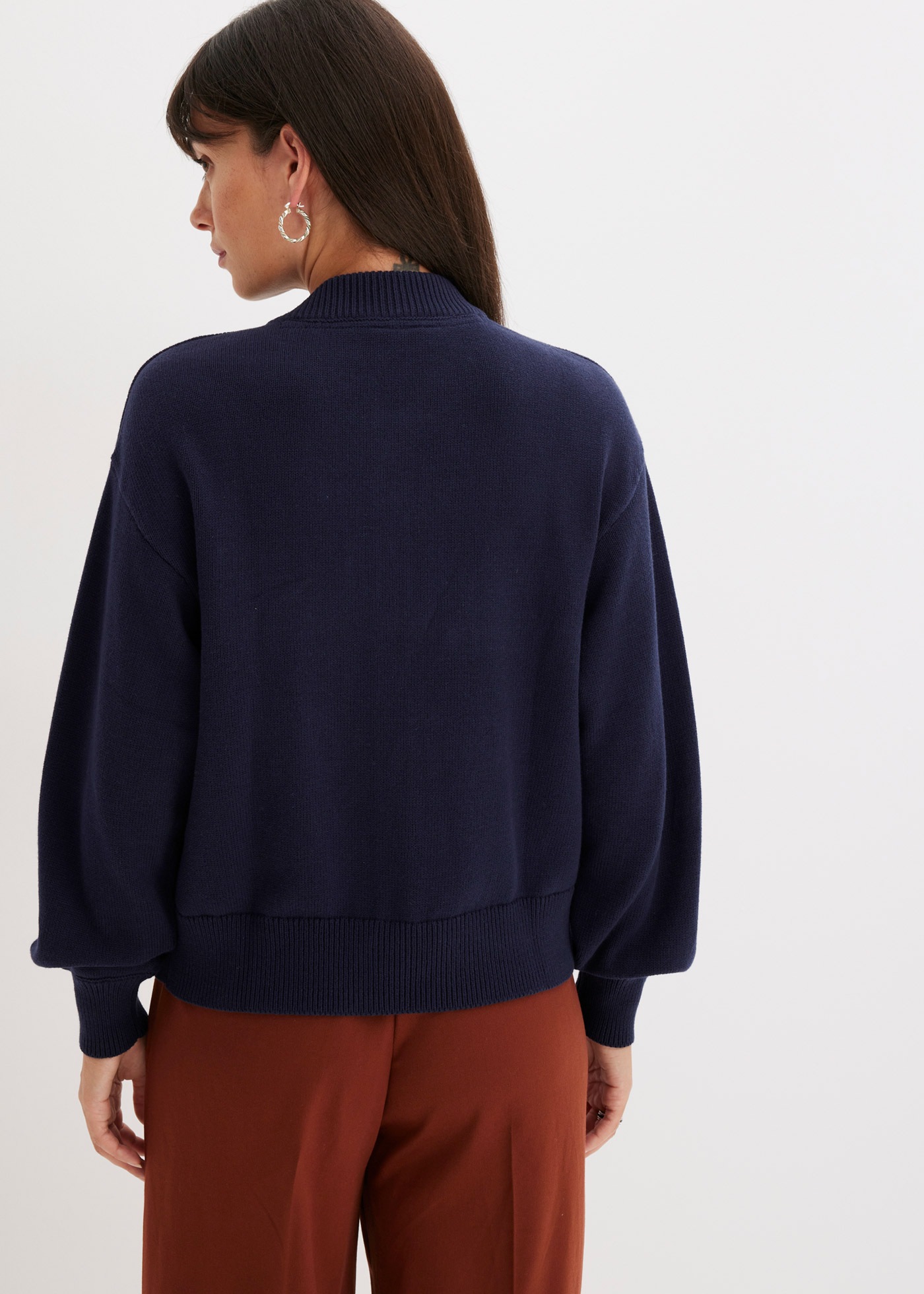 Thumbnail - bonprix Strickjacke "Strickjacke aus reiner Baumwolle" mit Rippbündchen