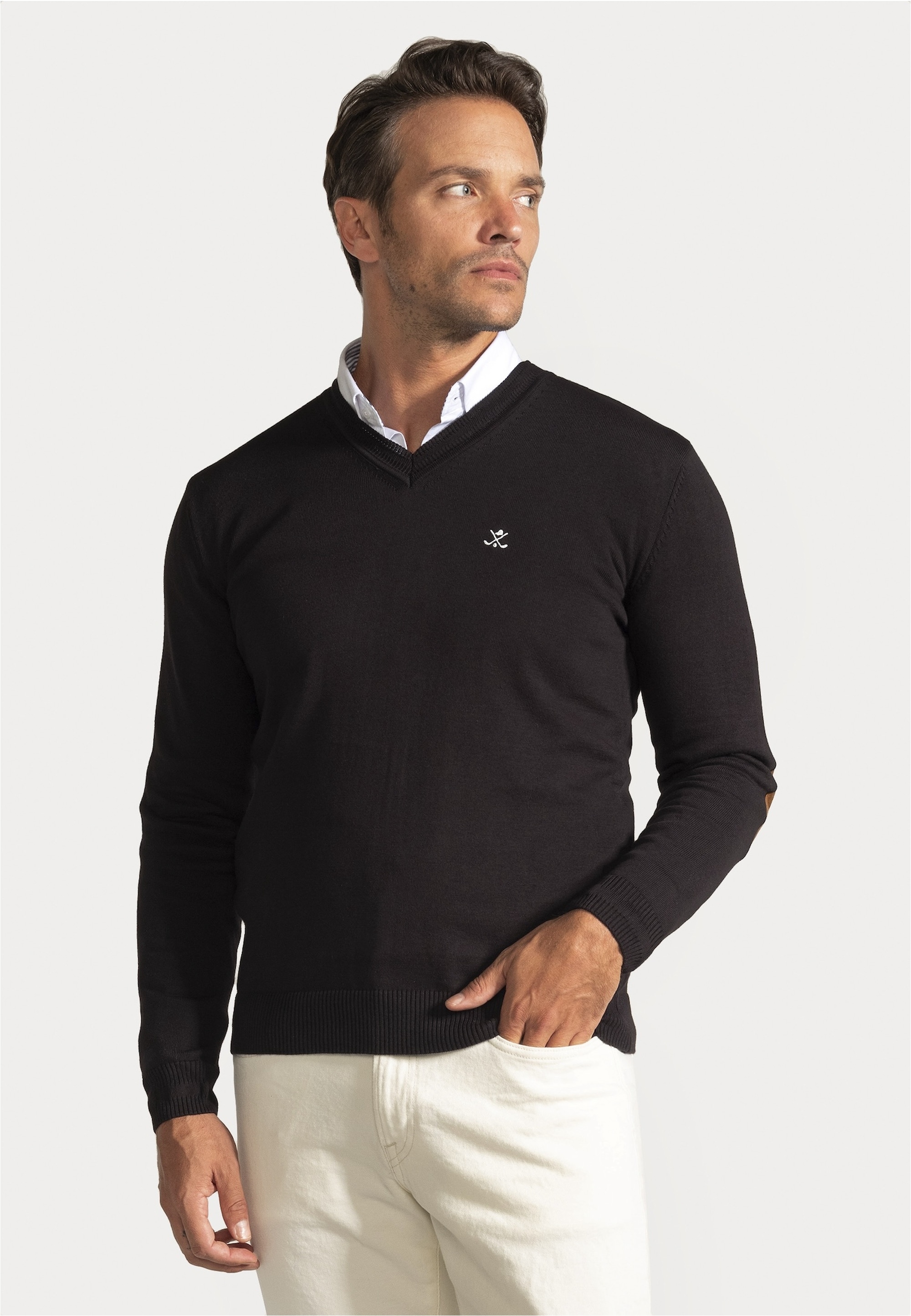 SIR RAYMOND TAILOR Strickpullover »Los Angeles«, (1 tlg.), mit klassischem V-Ausschnitt