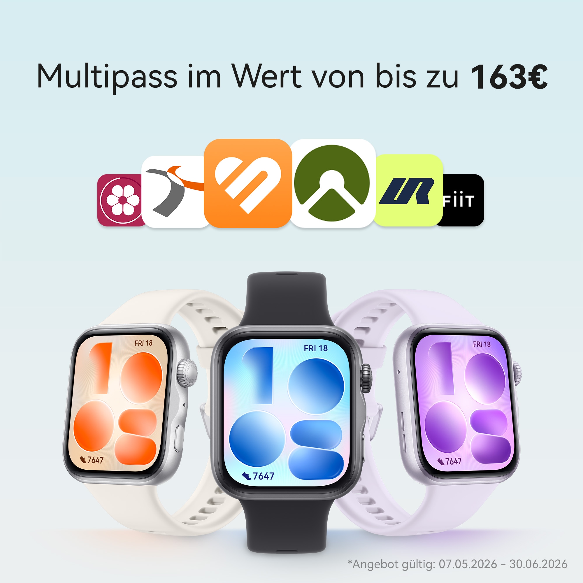 Huawei Smartwatch »SET:  Watch Fit 5 Smartwatch + FreeBuds SE 4 ANC In-Ear-Kopfhörer«(/ 1,82 ″)