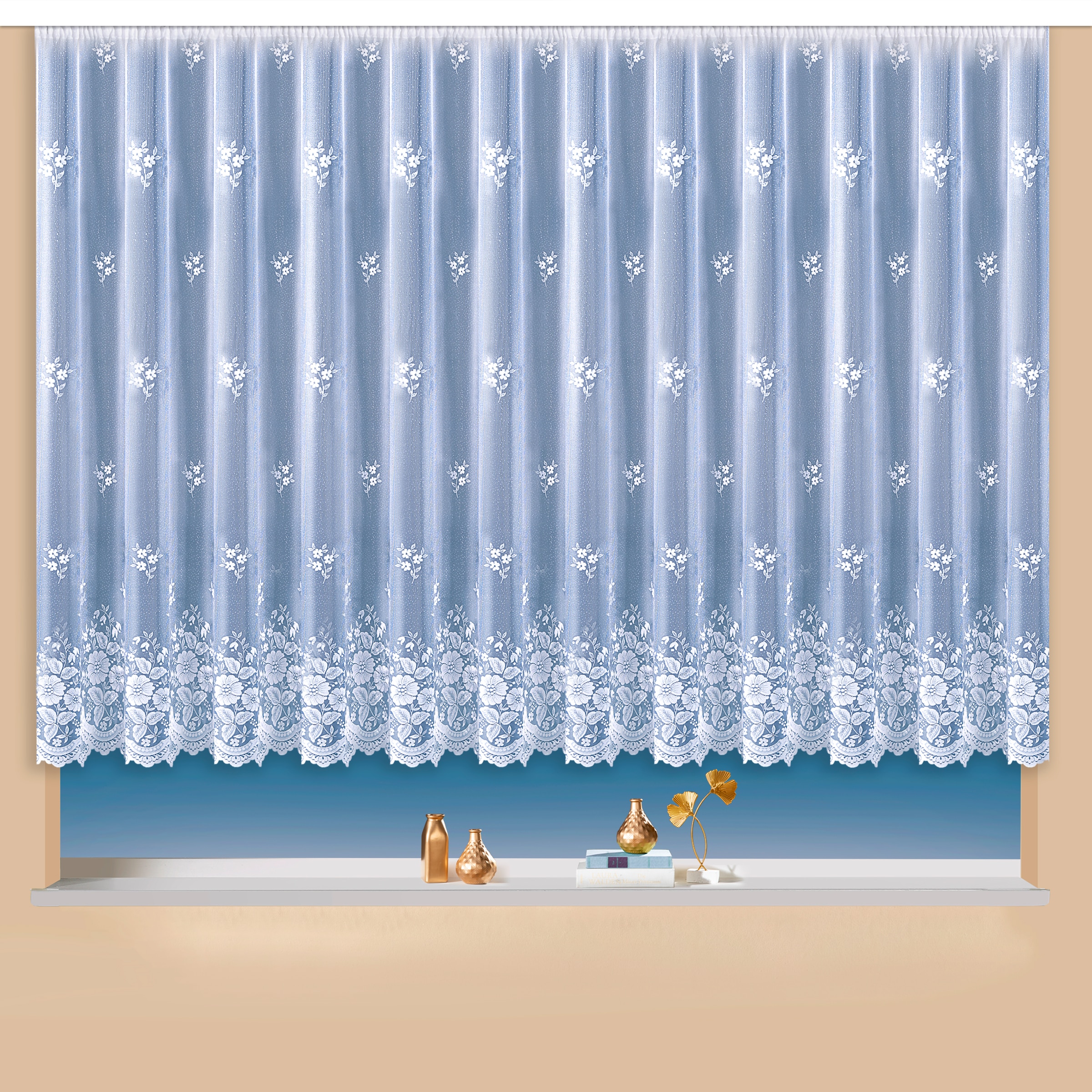 Weckbrodt Gardine "Verona" Kräuselband 1 Stk. tlg. Jacquard, strukturiert, günstig online kaufen