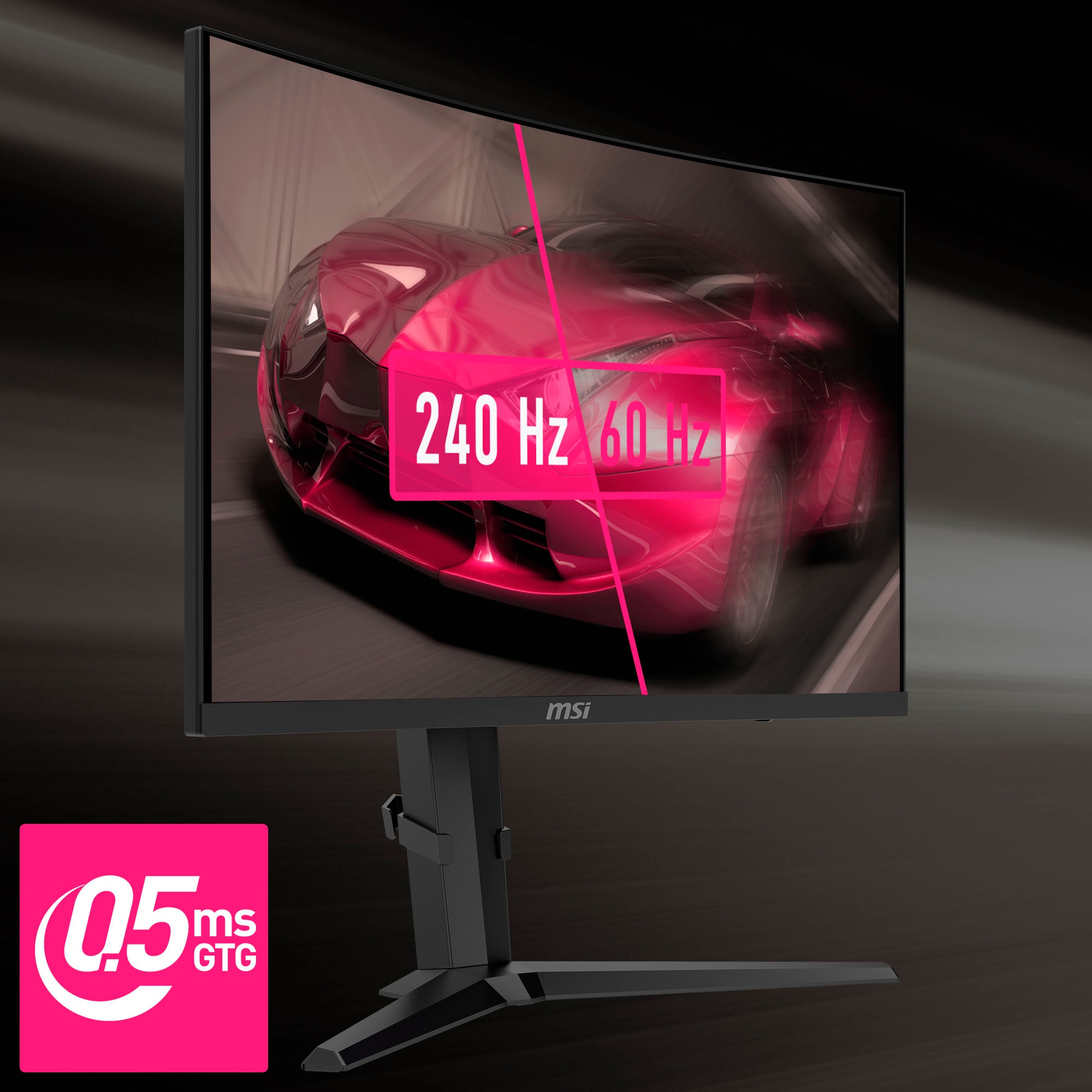 MSI Curved-Gaming-Monitor »MPG 275CQRXF«, 69 cm/27 Zoll, 2560 x 1440 px, WQHD, 0,5 ms Reaktionszeit, 240 Hz