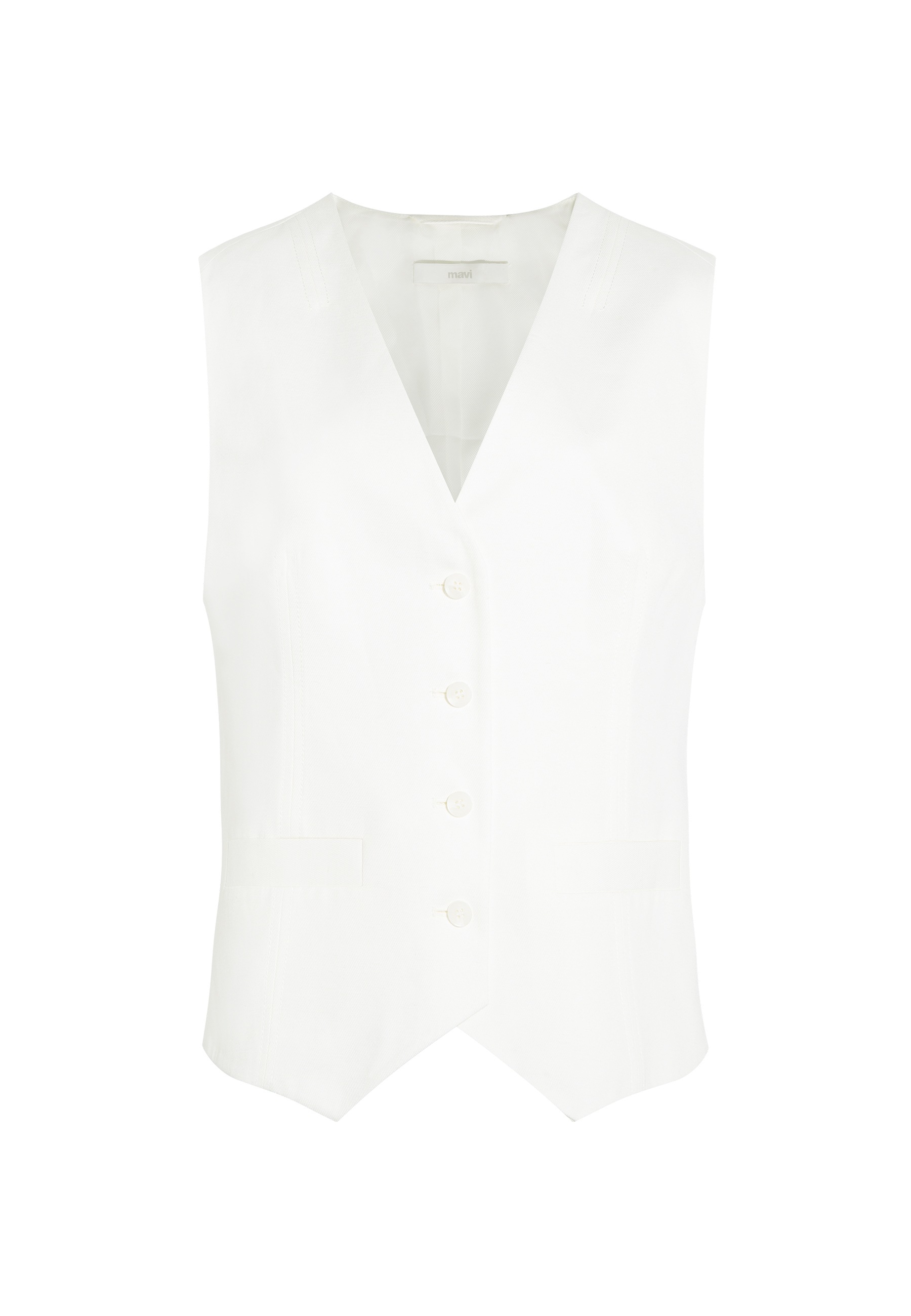 Mavi Kurzjacke »WOVEN VEST« ohne Kapuze Weste ärmellos