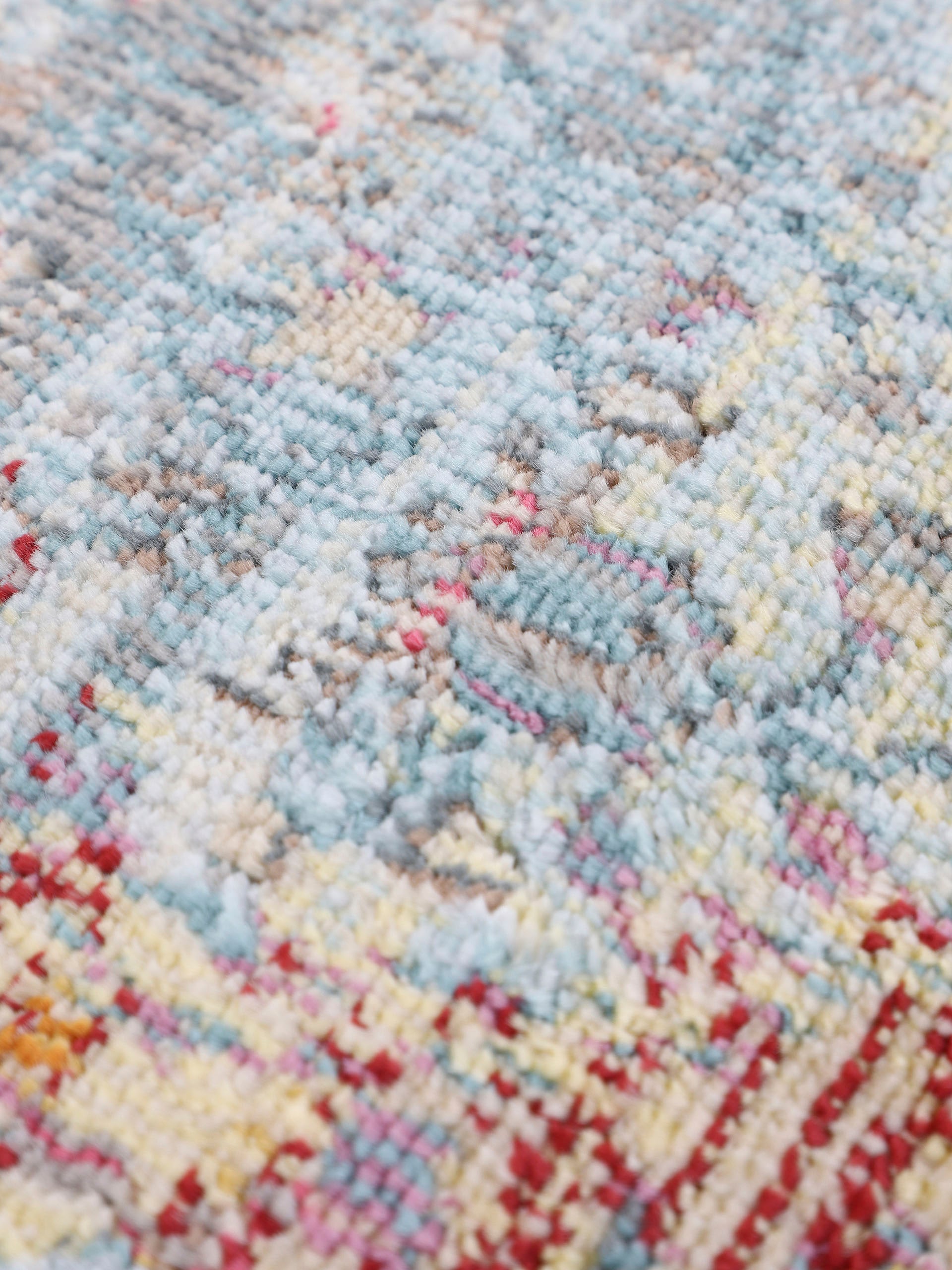 carpetfine Teppich »Esha«, rechteckig, Vintage Look, schöne Farben, mit Fransen, Wohnzimmer