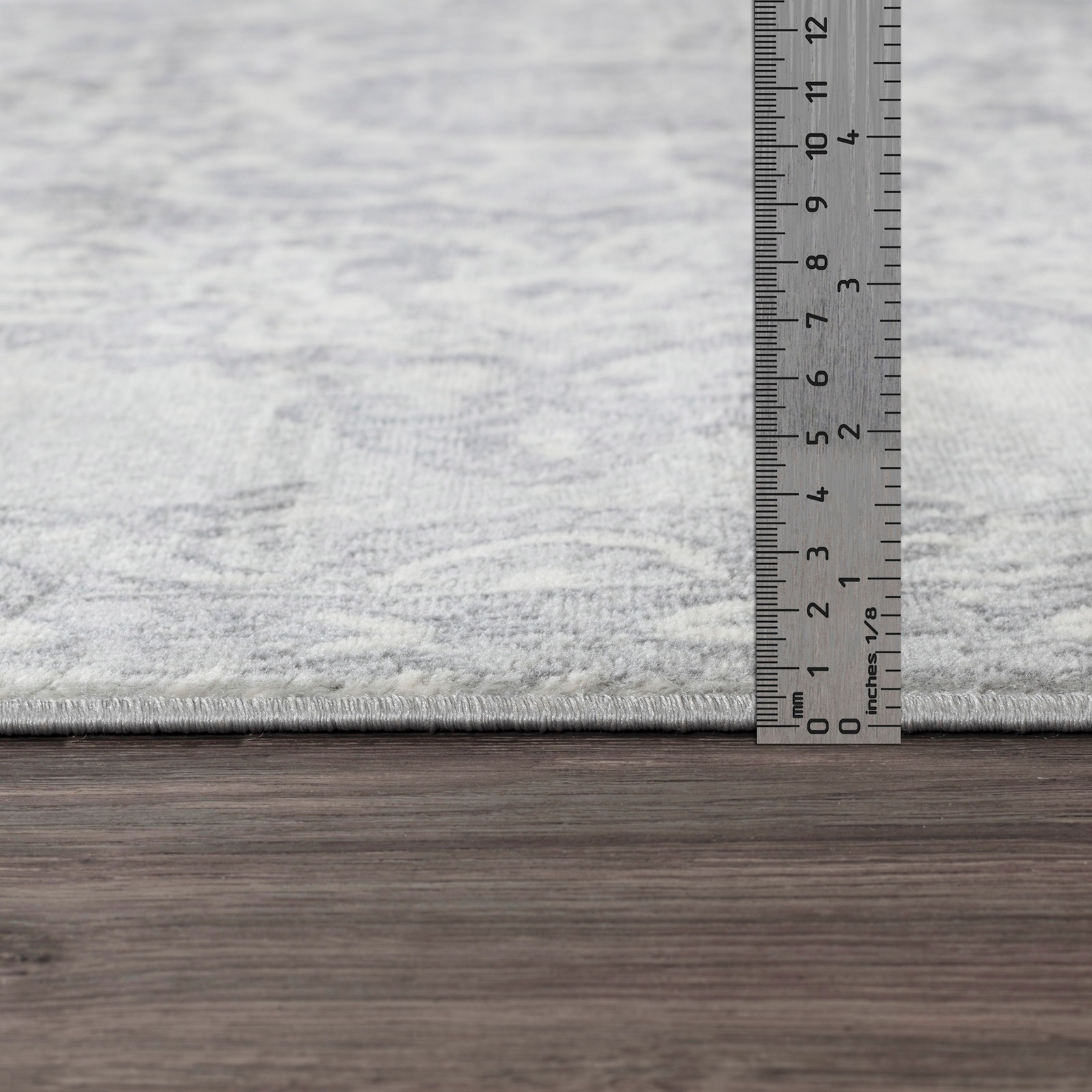 Livabliss Teppich »CORO« rechteckig 11 mm Höhe Boho Kurzflor Orientteppich, Wohnzimmer, Schlafzimmer, Grau
