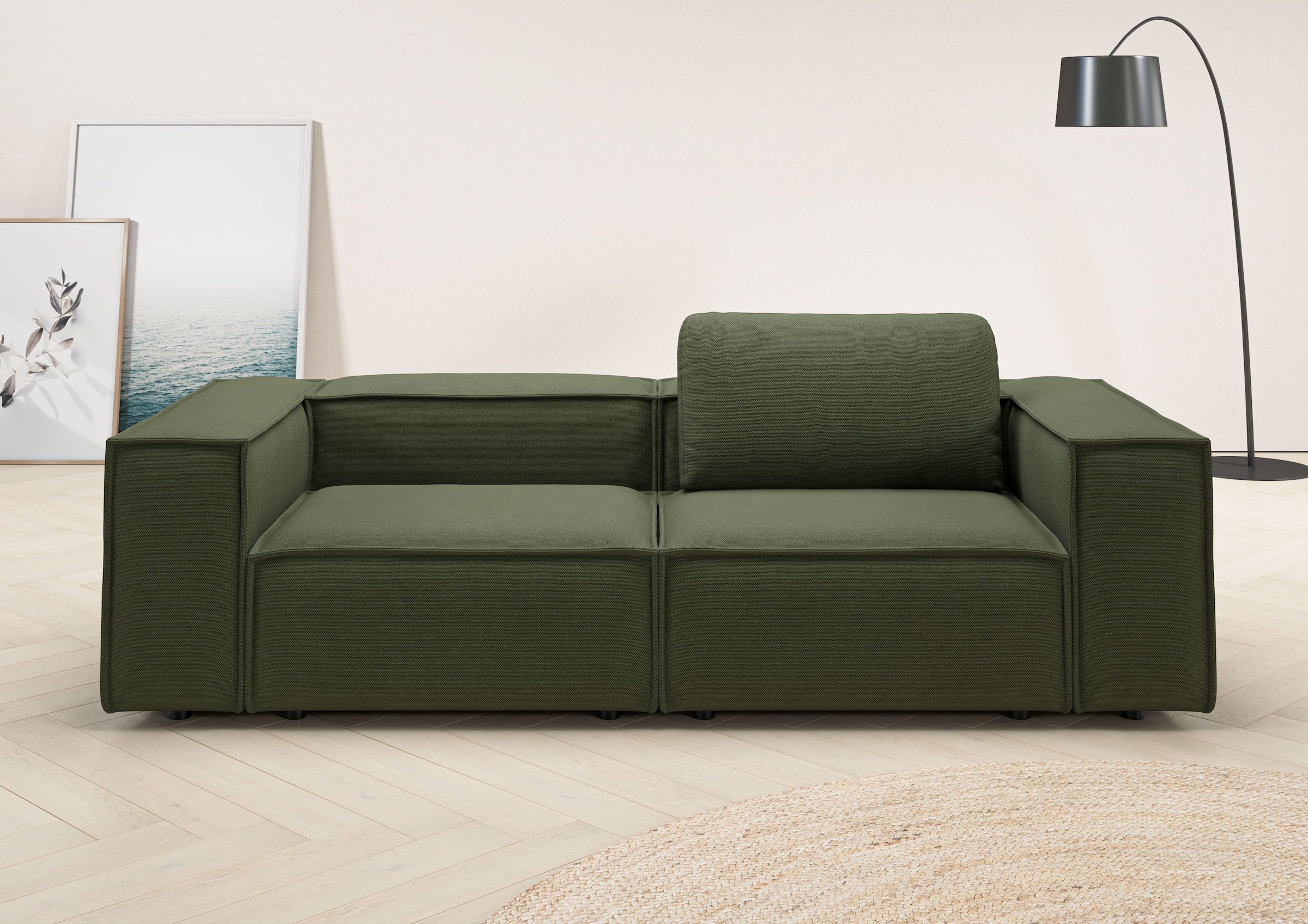 Home affaire 2-Sitzer "Watertown, modernes Sofa 246 cm breit, auch in Feinc günstig online kaufen