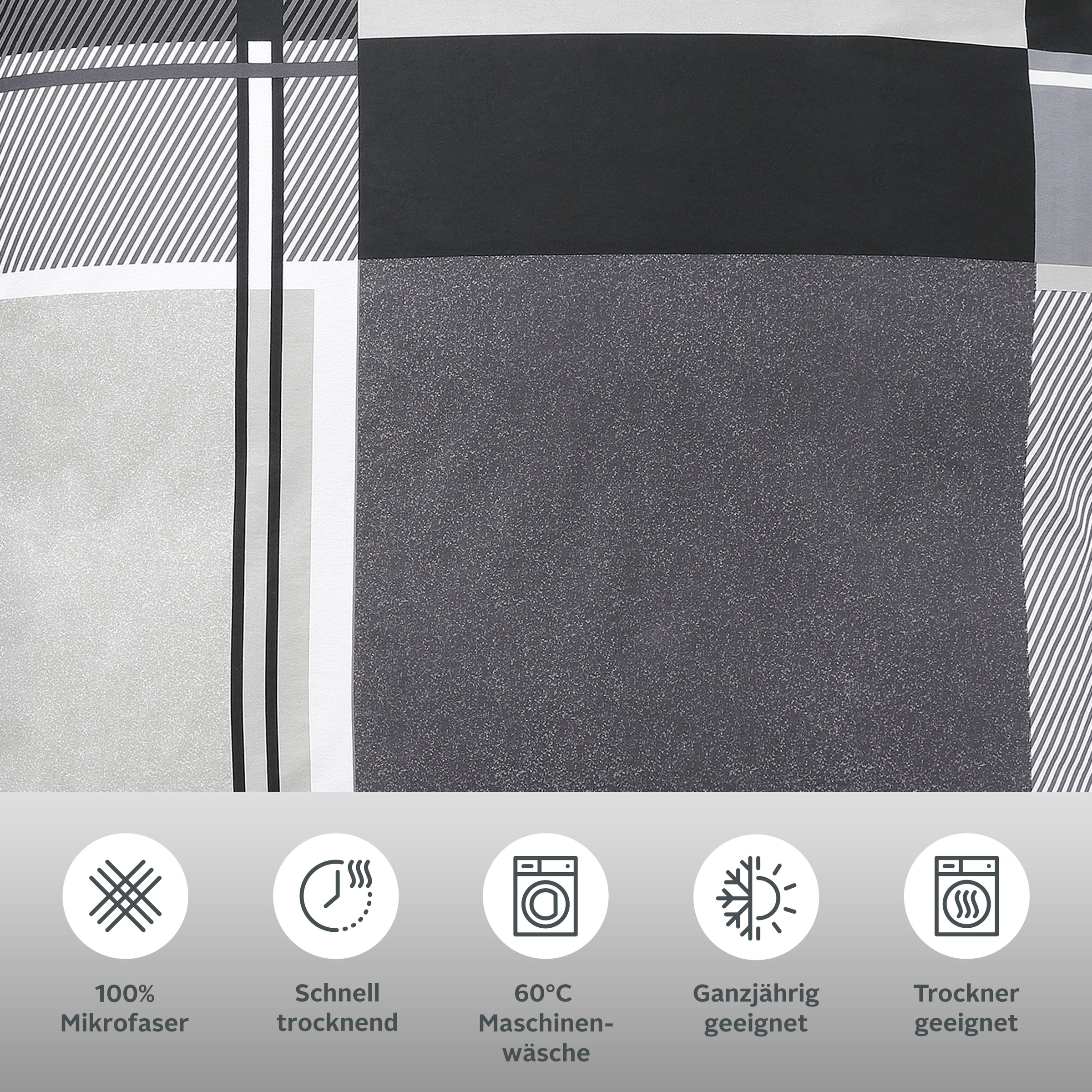 Thumbnail - my home Bettwäsche "NINA, in verschiedenen Qualitäten" 2 Stk. tlg. in den Größen: 135x200 oder 155x220 cm