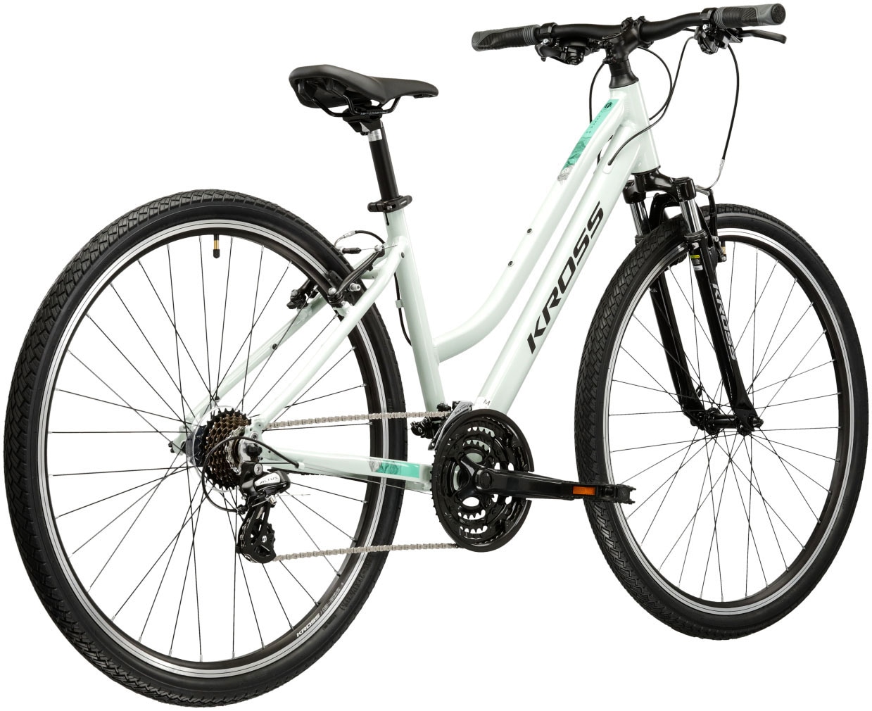 Kross Crossrad »Crossrad Damen 28" Evado 2.0 mint 21 Gänge« 21 Gang Shimano ALTUS M310 Schaltwerk Kettenschaltung