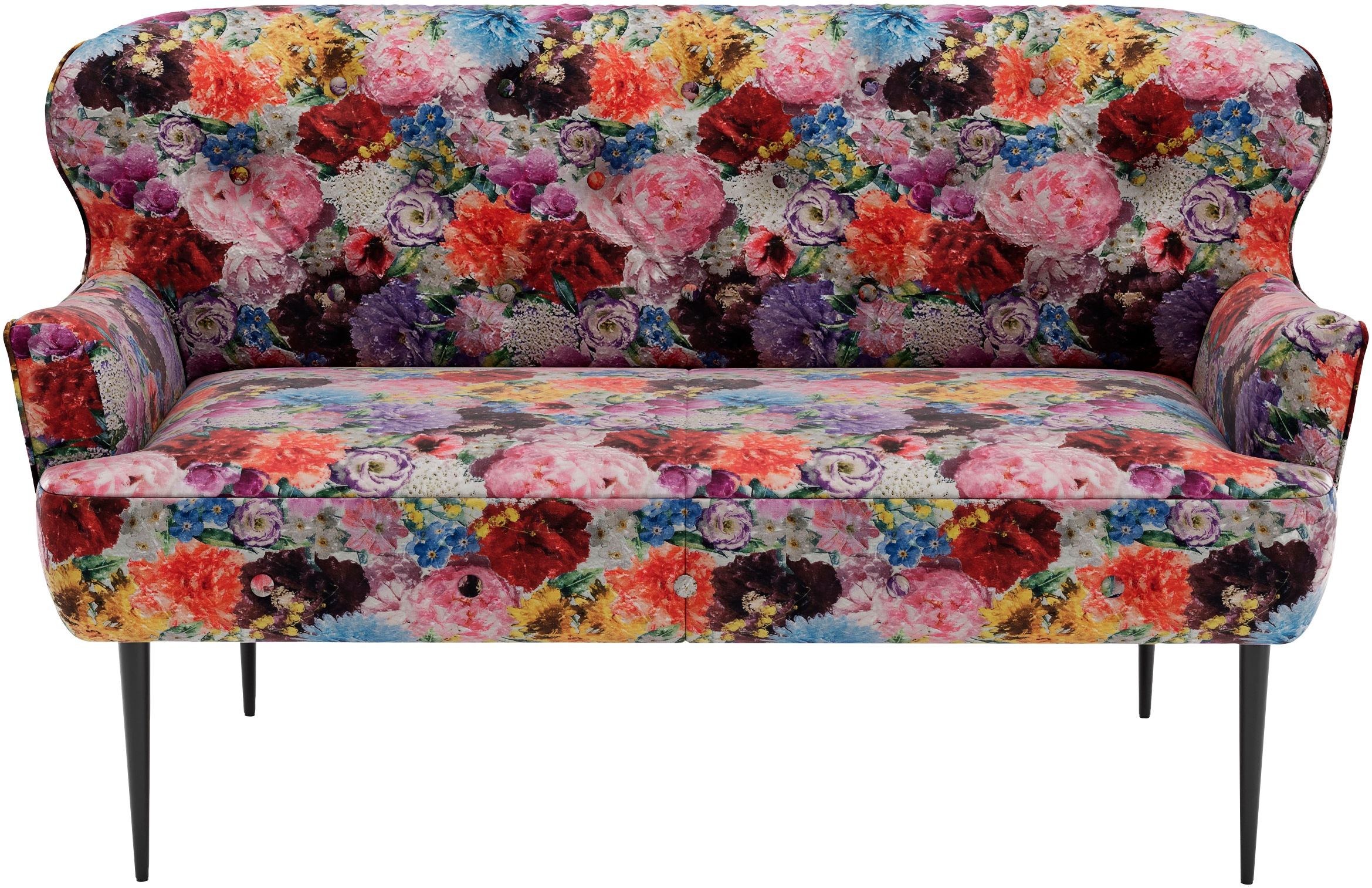 Home affaire 2-Sitzer "Amber" mit Knopfheftung,in verschieden Stoffarten günstig online kaufen