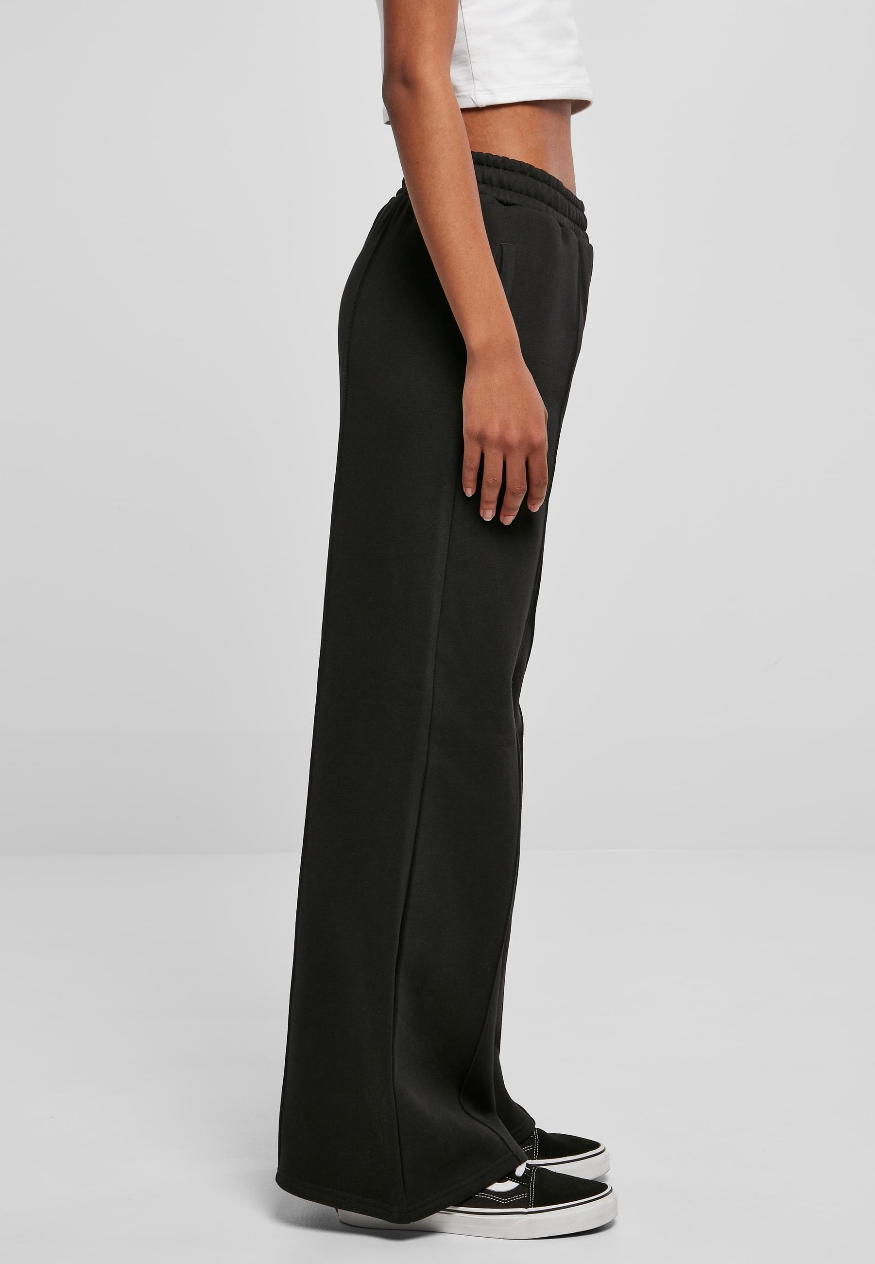 URBAN CLASSICS Stoffhose »Urban Classics Damen Ladies Straight Pin Tuck Sweat Pants«, (1 tlg.)