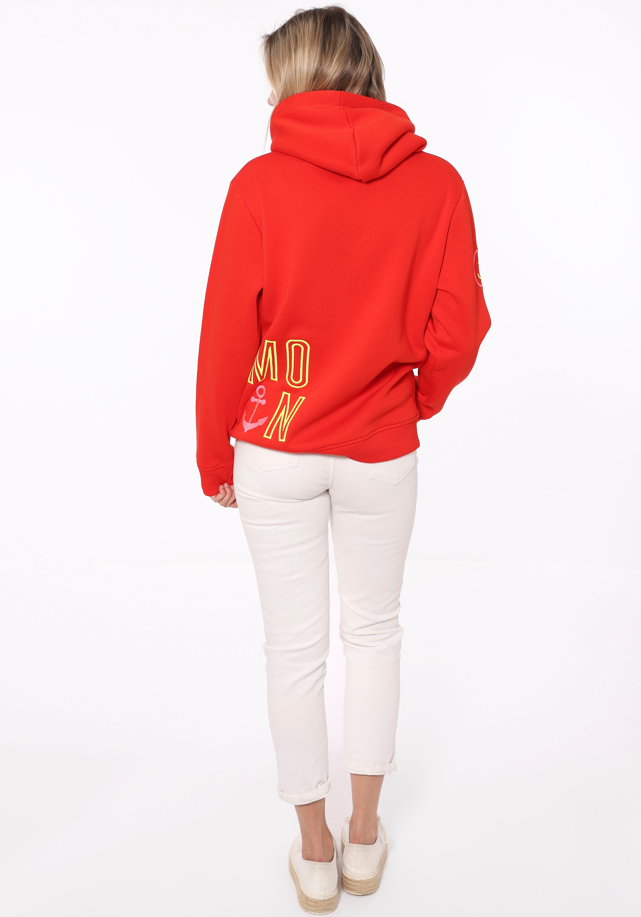 Zwillingsherz Hoodie »Limited Edition«, mit Kapuze, gesticktem "MOIN" und Anker Motiv