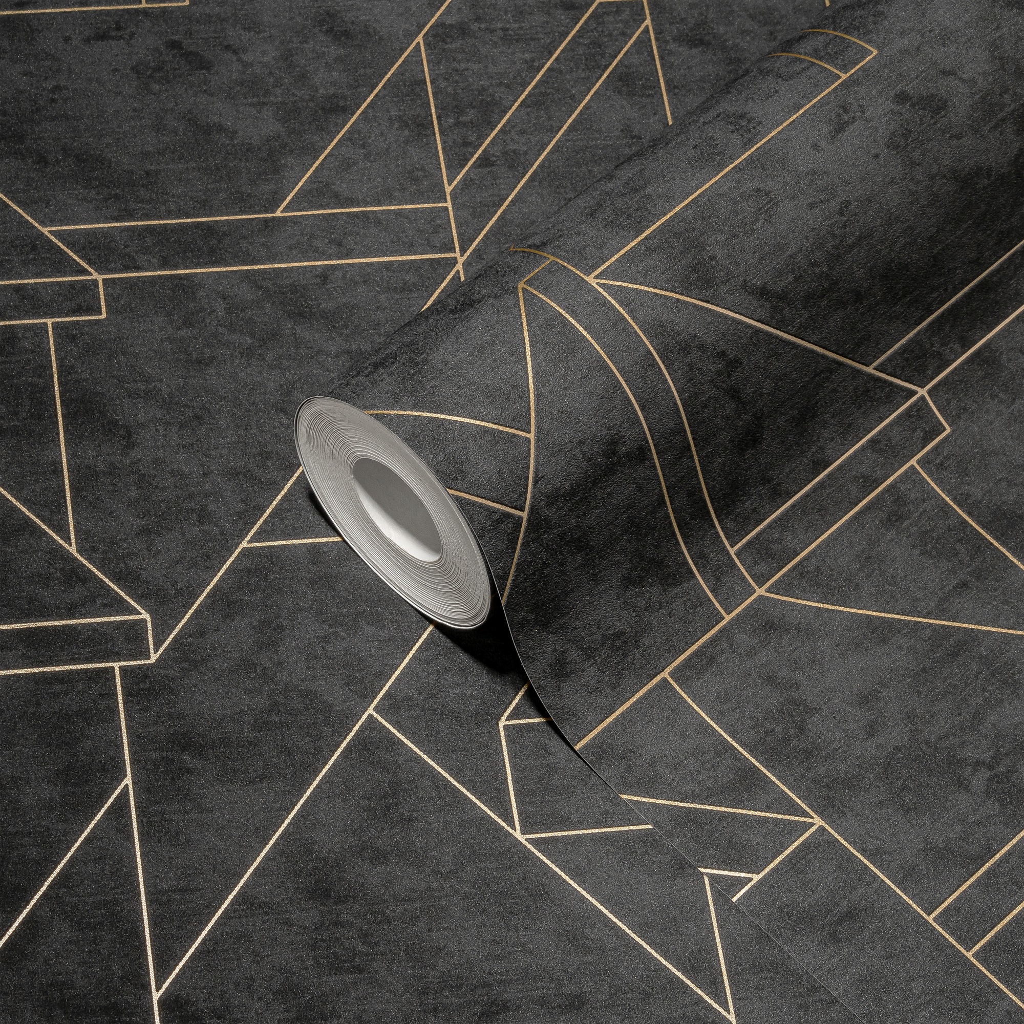living walls Vliestapete »Metropolitan Stories. Travel Styles. Tapete mit Grafik«, metallic-Metall-Effekte-gemustert, Metallic-Tapete Grafisch Elegant Tapeten Wohnzimmer Schlafzimmer Flur