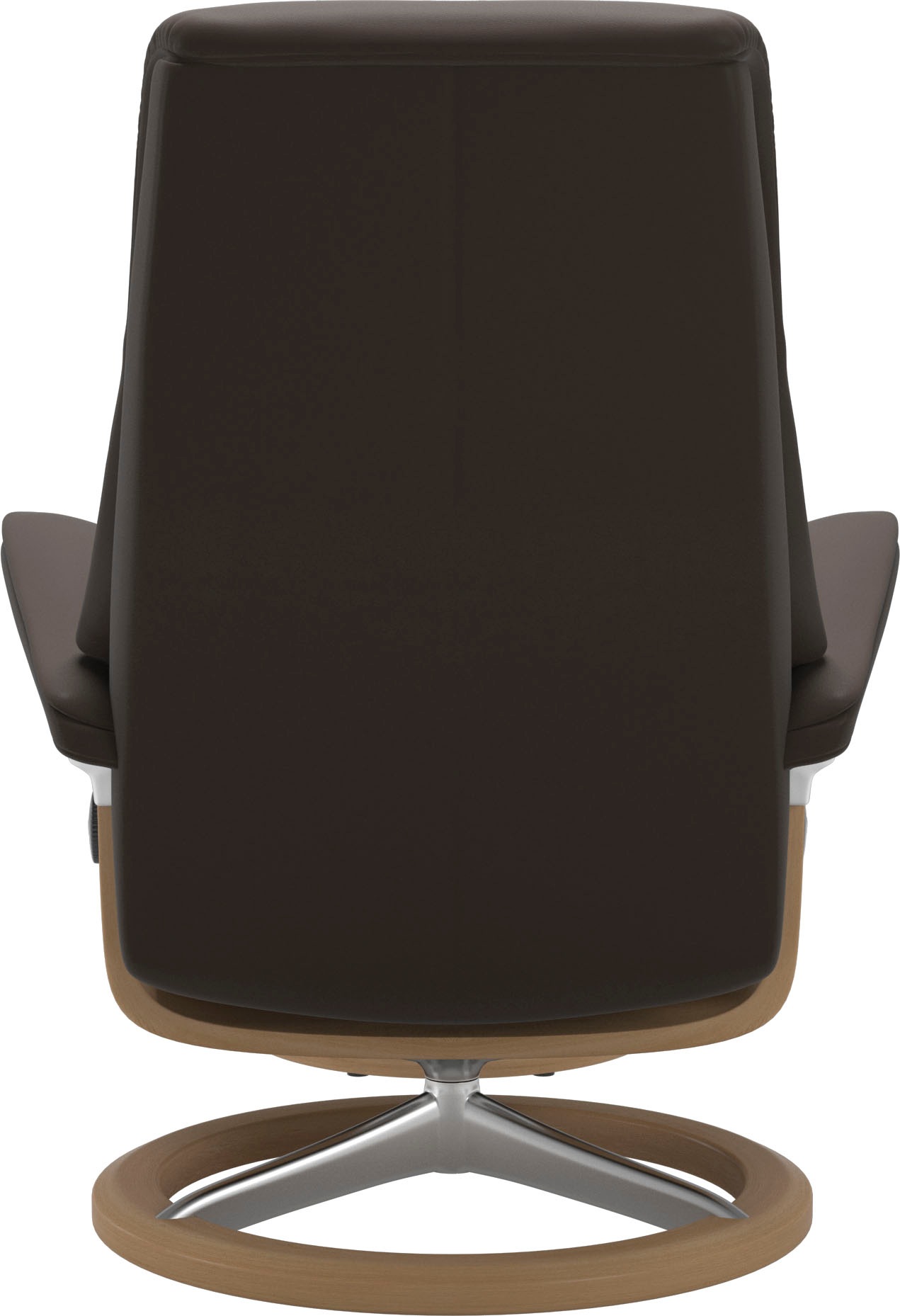 Stressless® Relaxsessel »View«, (Set, Relaxsessel mit Hocker), mit Signature Base, Größe S,Gestell Eiche
